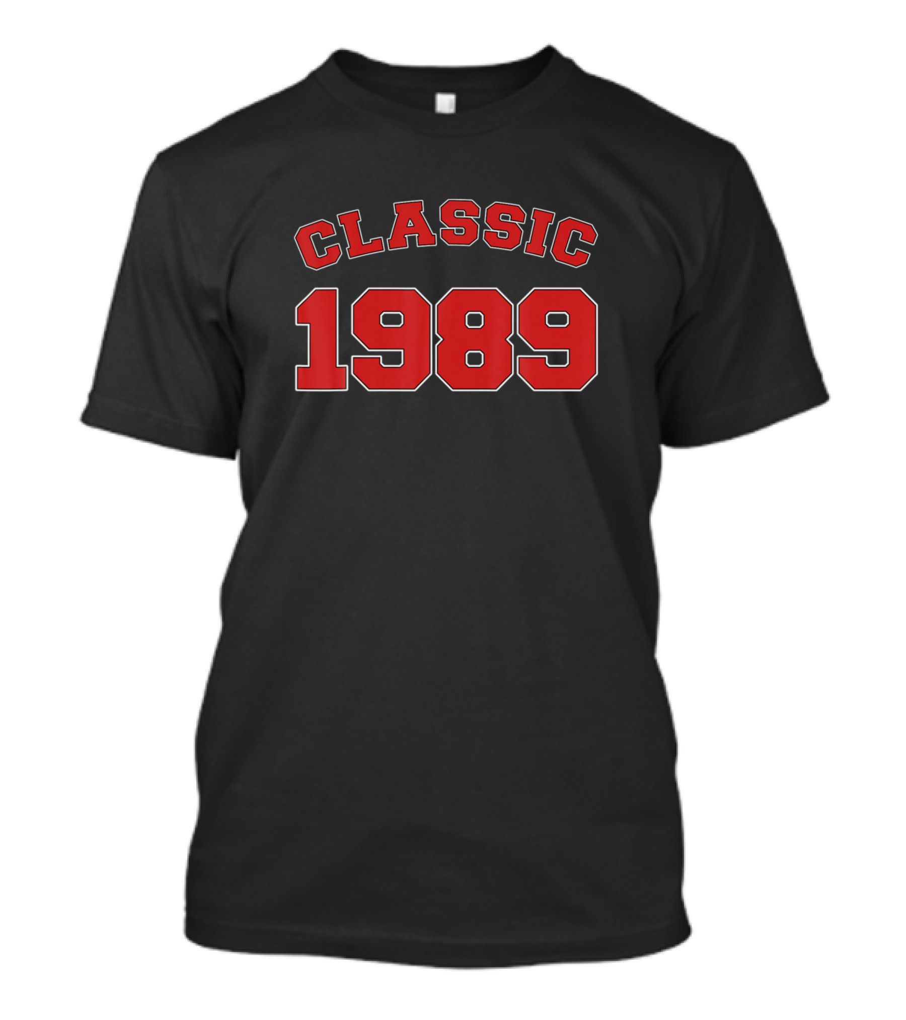 Classic 1989 Bold Red Text Vintage Look T-Shirt