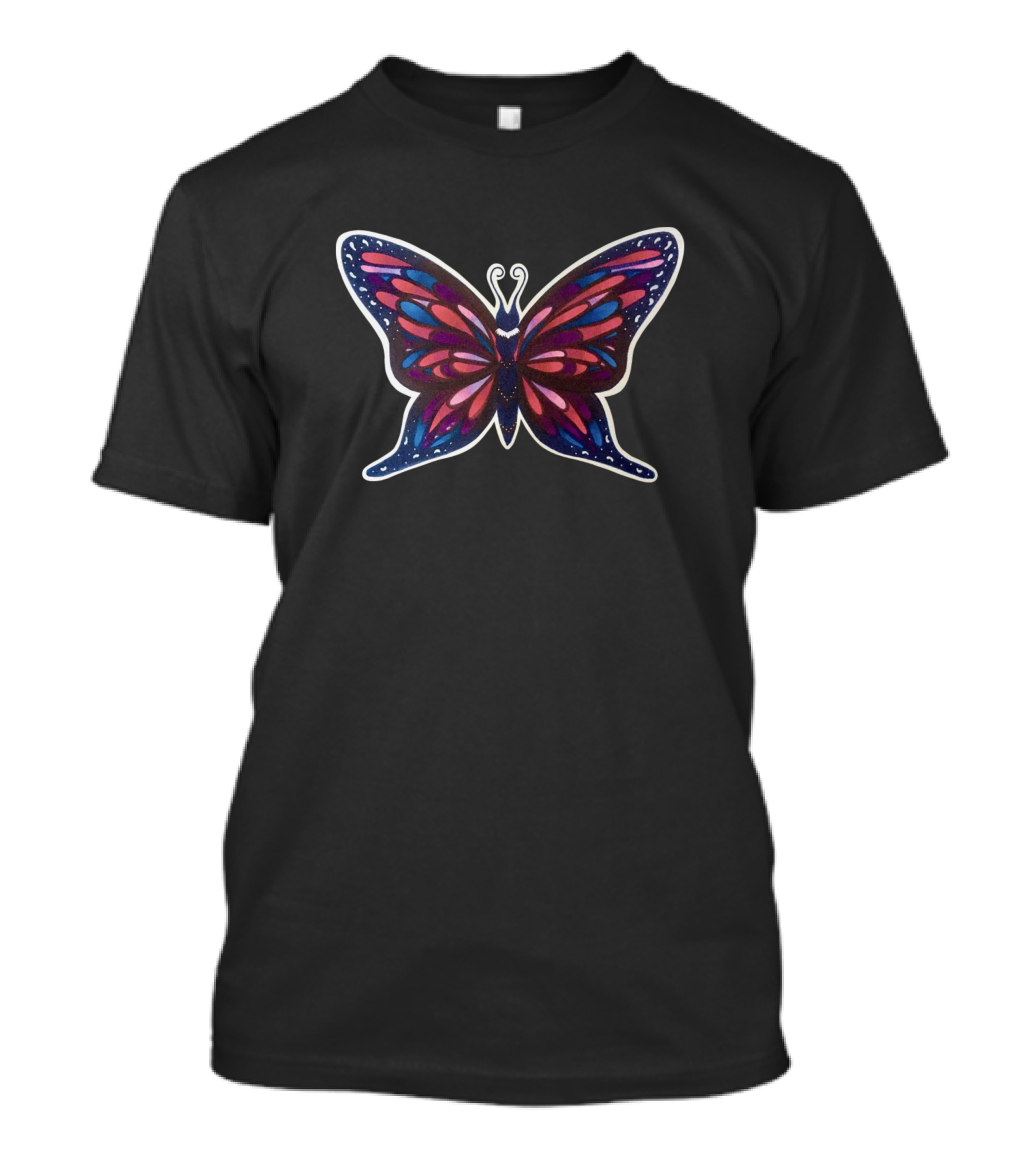 Colorful Butterfly Vibrant Wings Artful T-Shirt