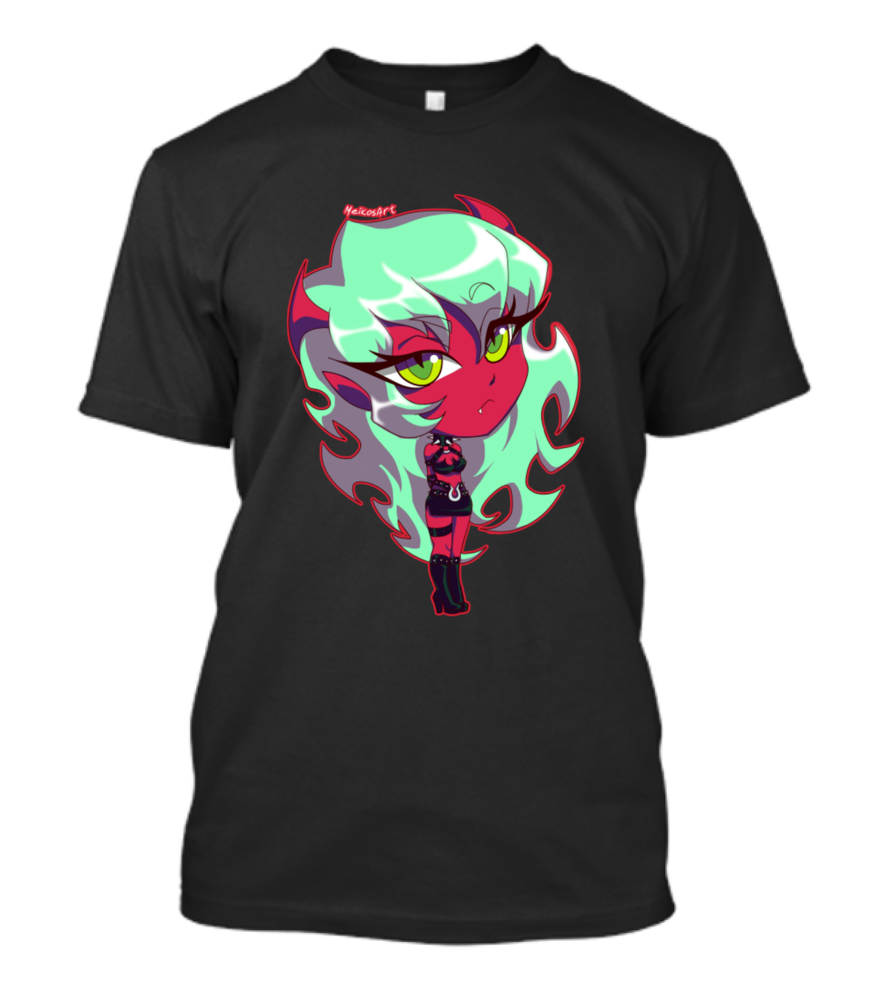 Demon Sister Scanty Anime Chibi Art By YaicoaArt T-Shirt