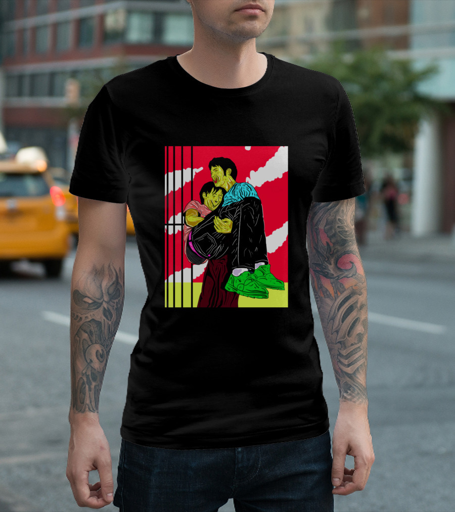Elliott High Lively Graphic with Vibrant Characters and Bold Lines T-Shirt