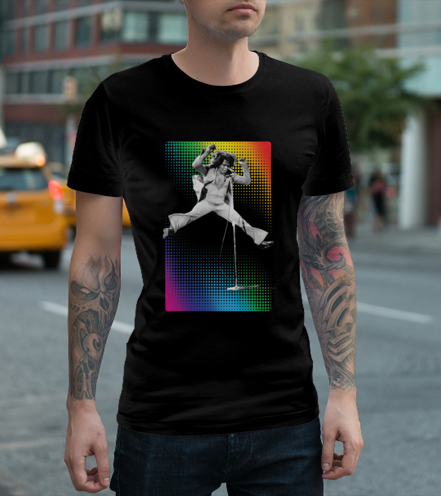 Get Up Classic Rock Stage Jump Retro Rainbow Styles T-Shirt
