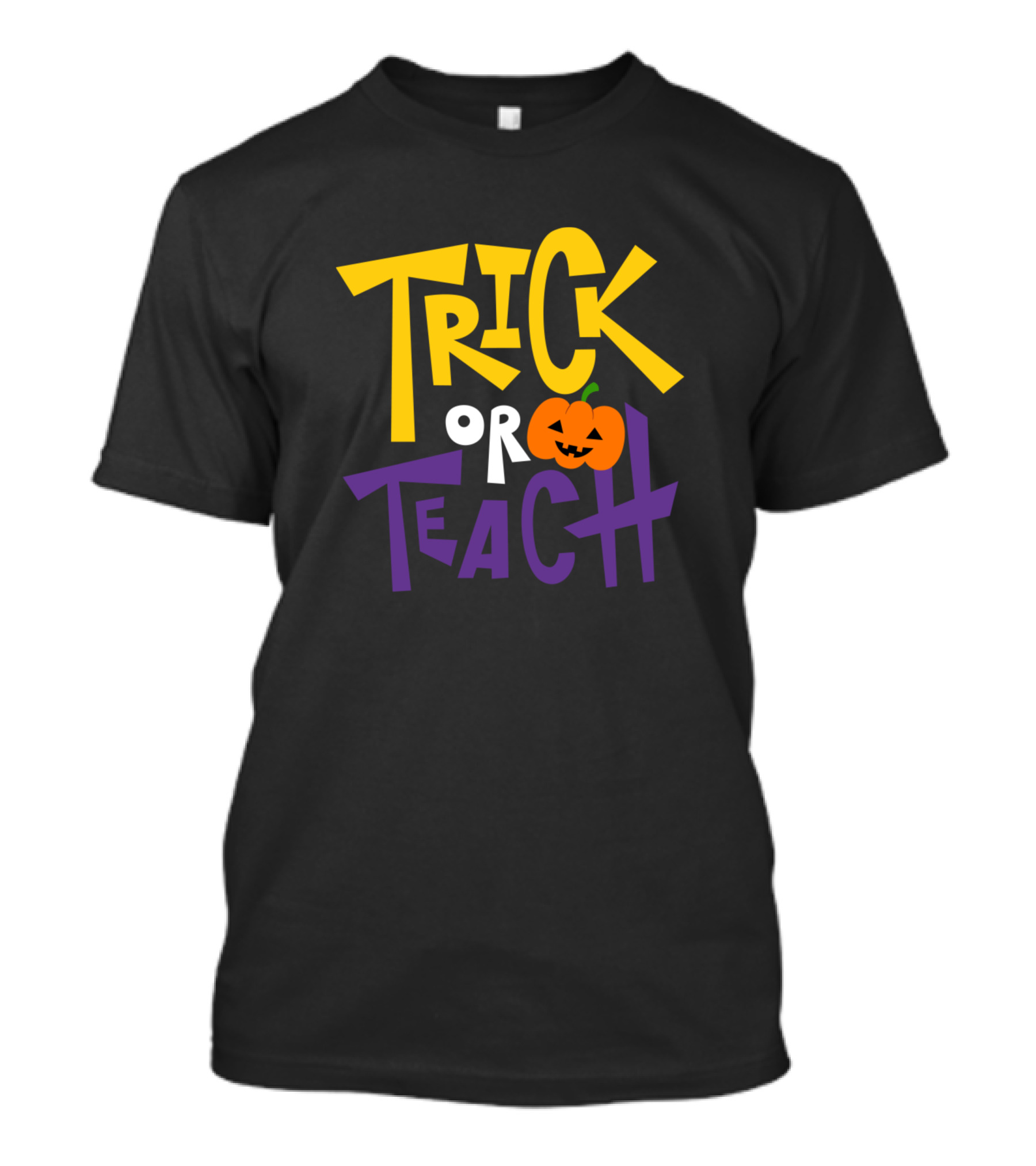 Trick Or Teach Halloween Pumpkin T-Shirt