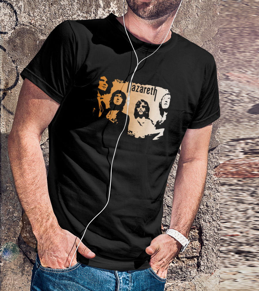 Nazareth Band Vintage Style Group T-Shirt