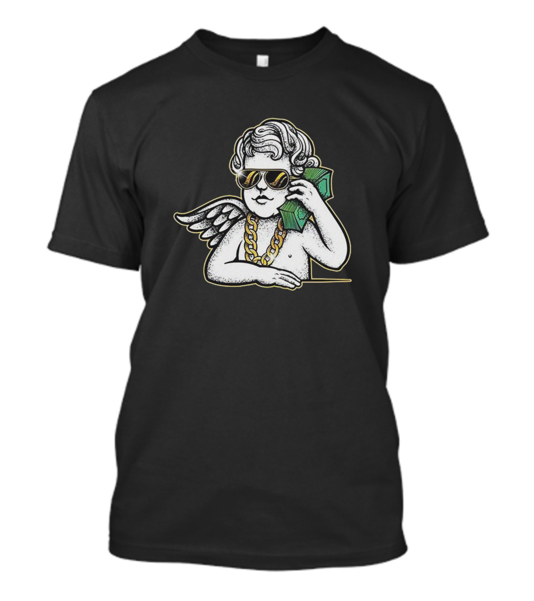 Pop Art Posers Angel With Sunglasses And Money T-Shirt