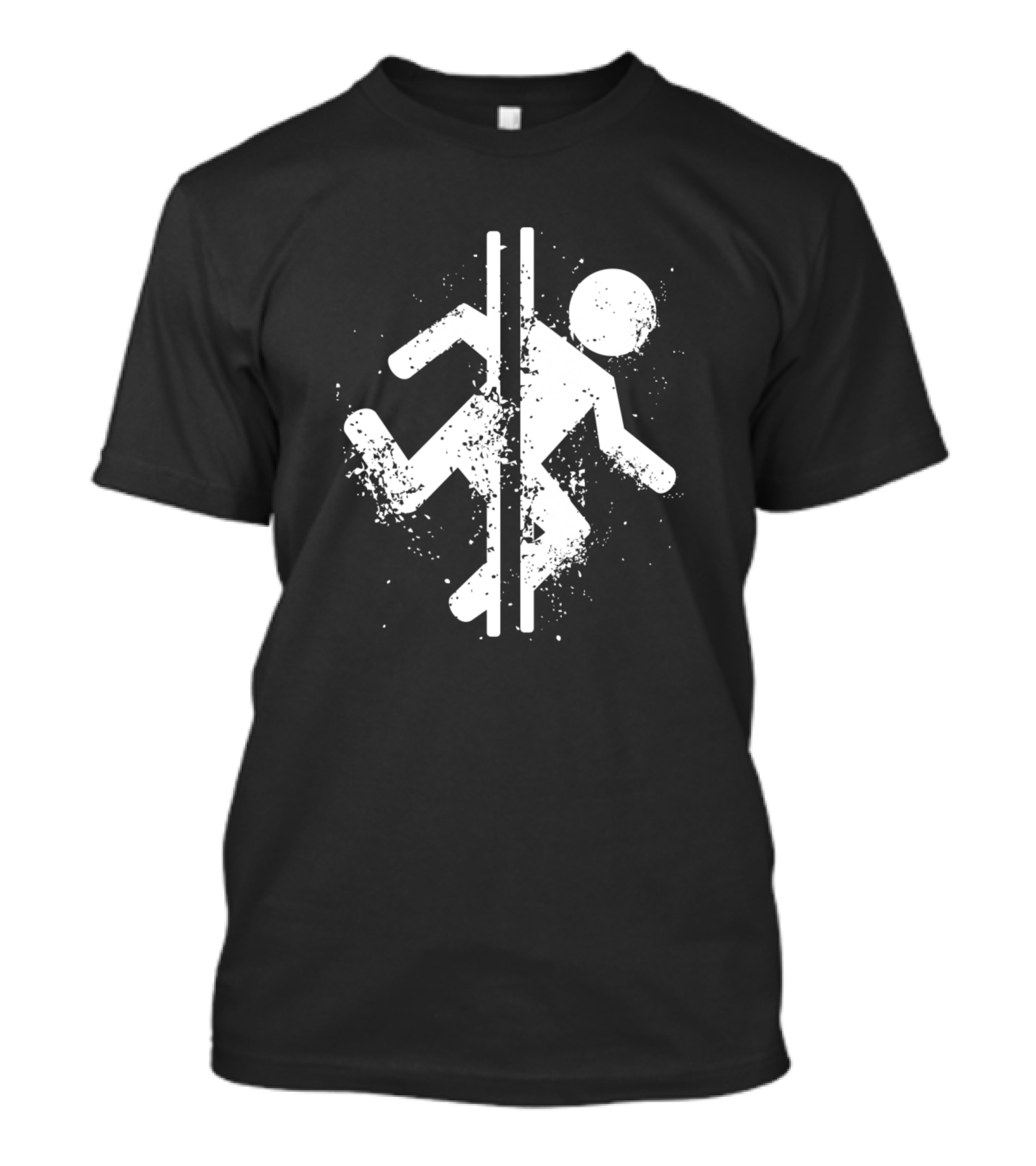 Portal Video Game Stick Figure T-Shirt