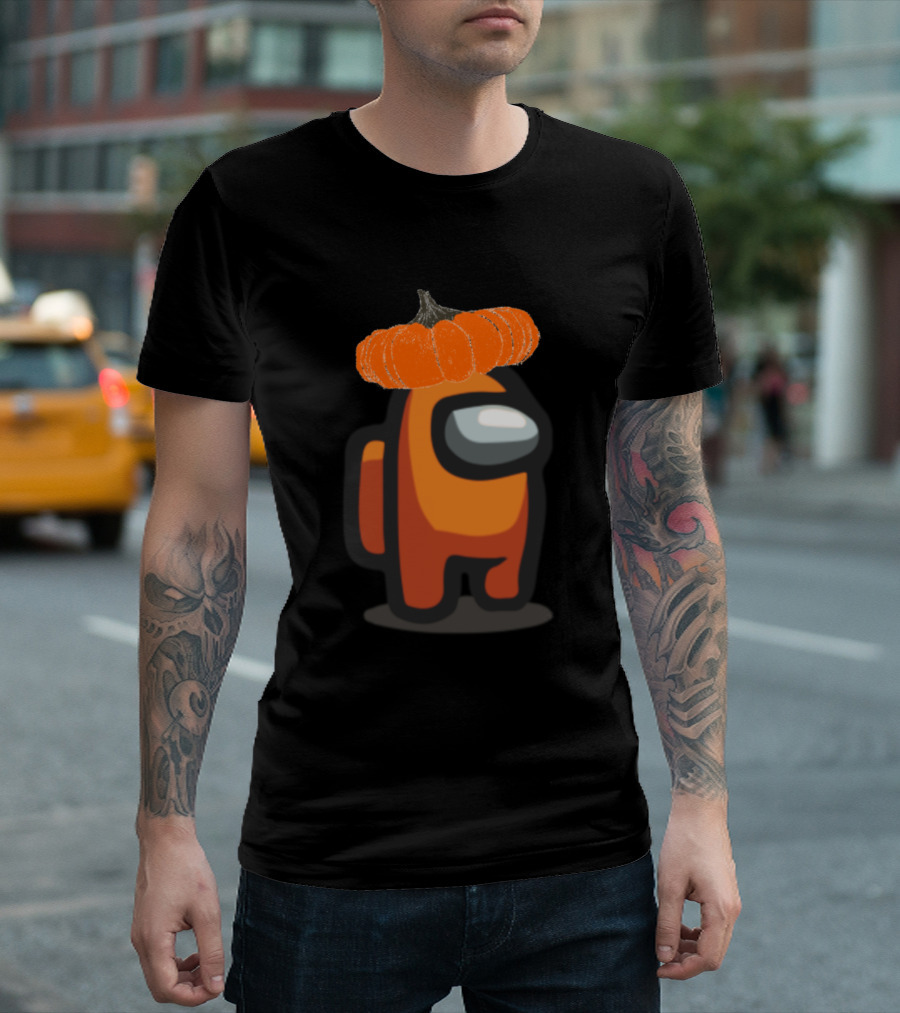 Among Us Pumpkin Character Halloween T-Shirt