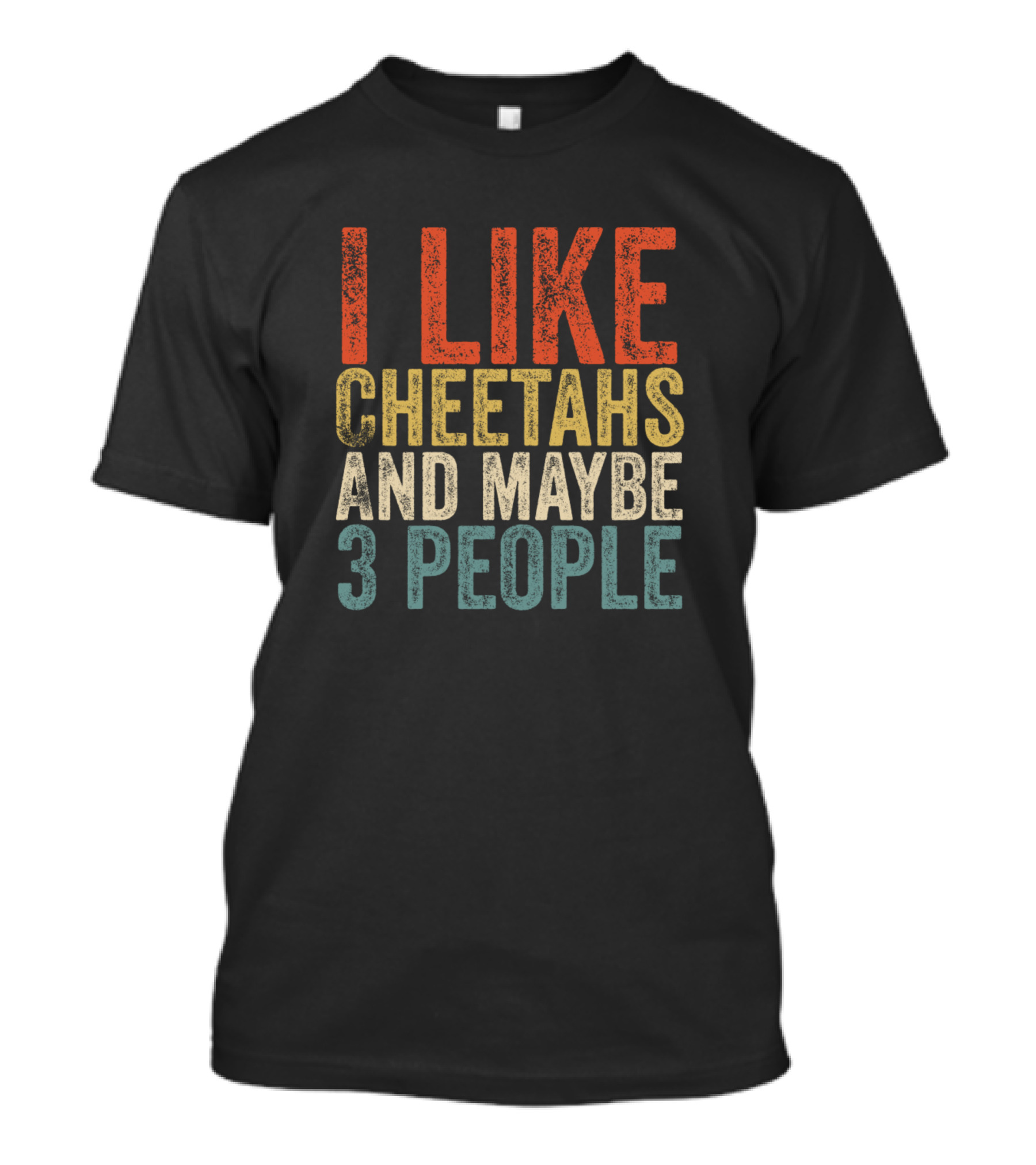 I Like Cheetahs And Maybe 3 People T-Shirt
