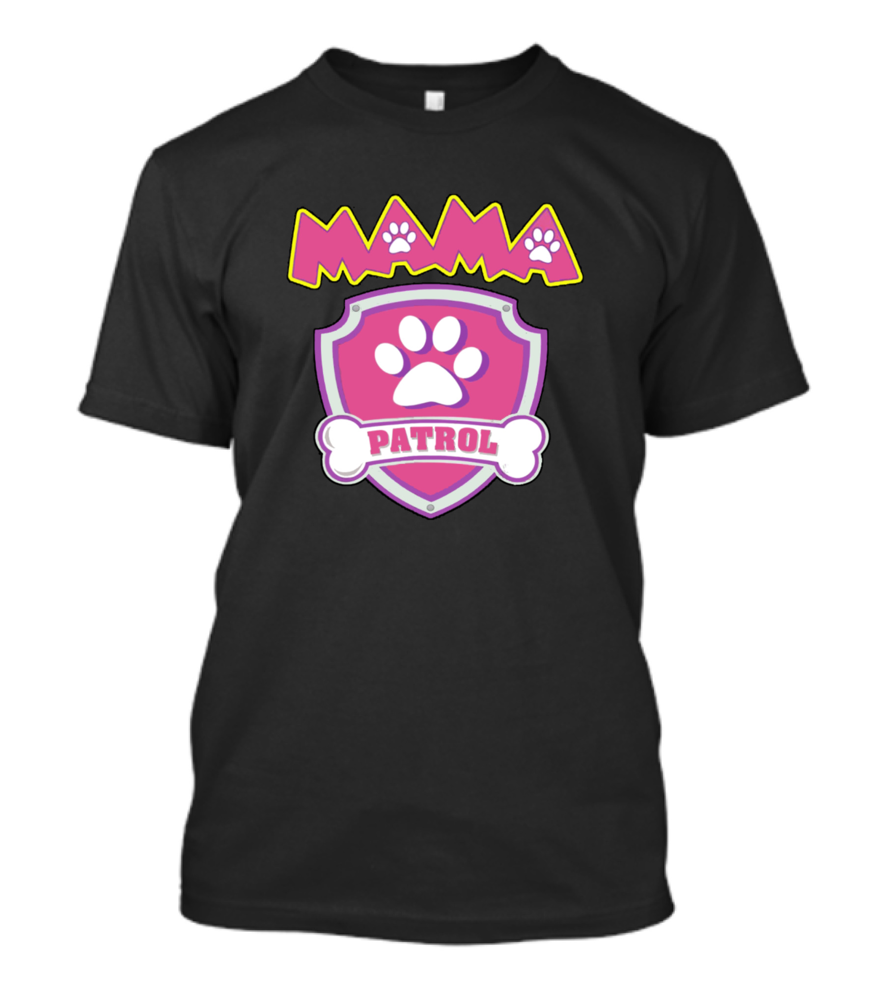 Mama Patrol Paw Shield Birthday Dog T-Shirt