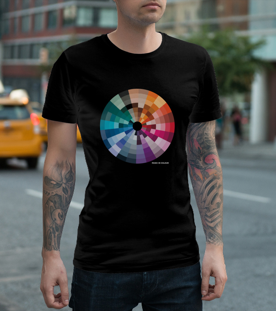 Music In Colour Spectrum Wheel T-Shirt