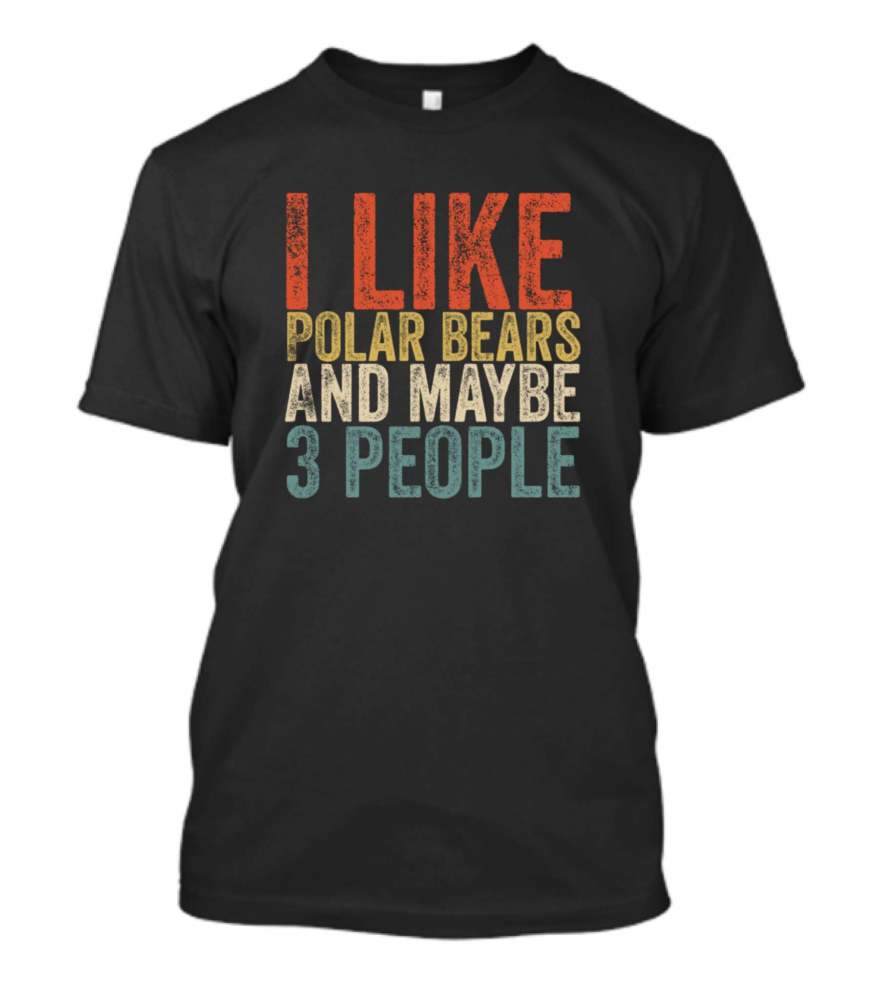 I Like Polar Bears And Maybe 3 People T-Shirt