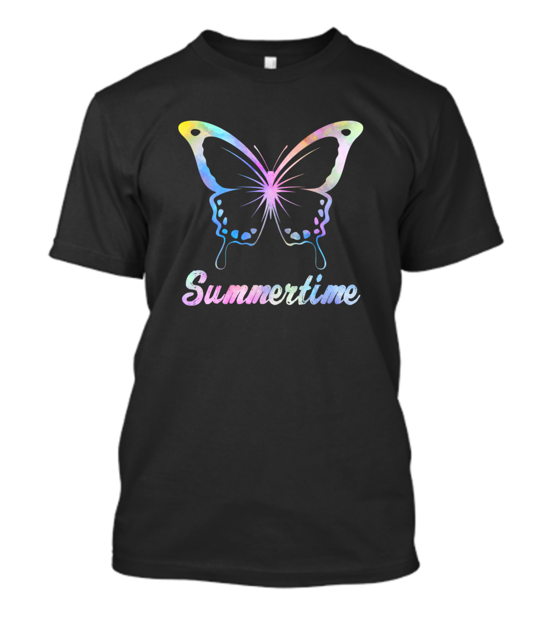 Summertime Butterfly Watercolor T-Shirt