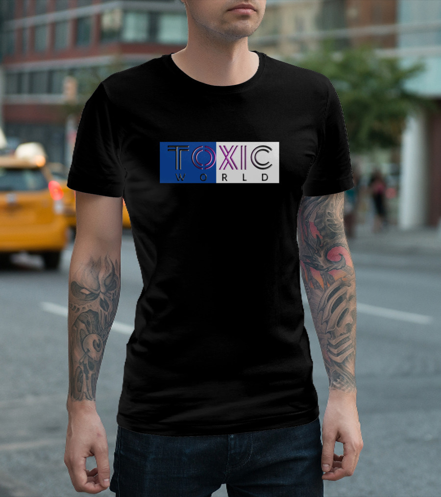 Toxic World Retro Neon T-Shirt