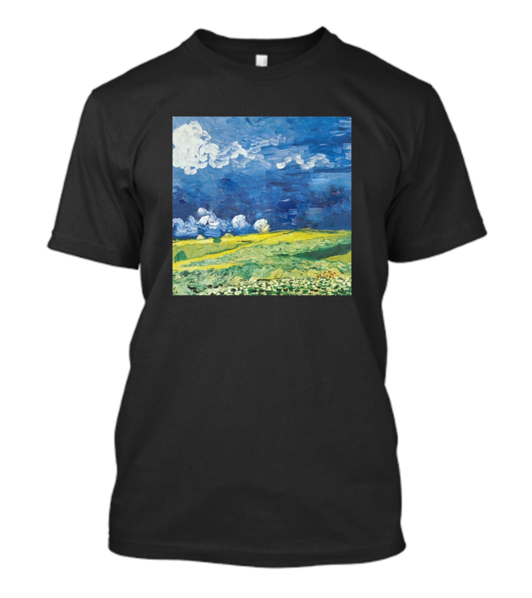 Vincent Van Gogh Wheat Field With Cypresses Painting T-Shirt