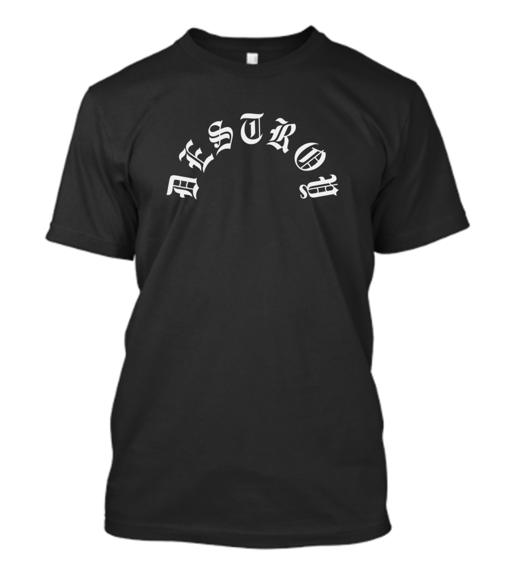 Destroy Gothic Arch Text T-Shirt