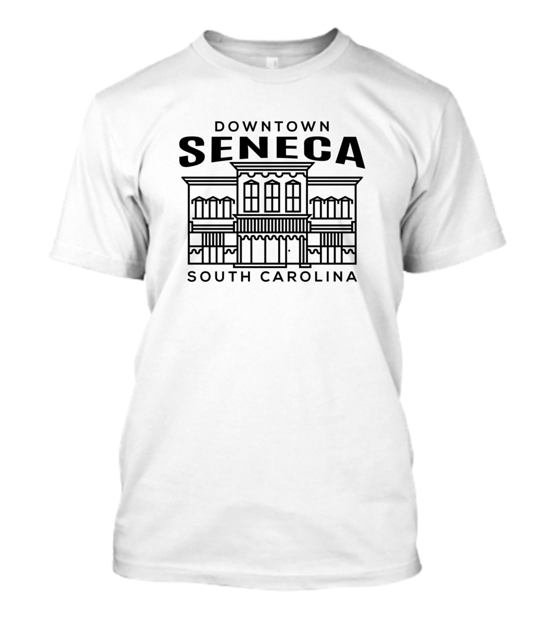 Downtown Seneca South Carolina Building T-Shirt