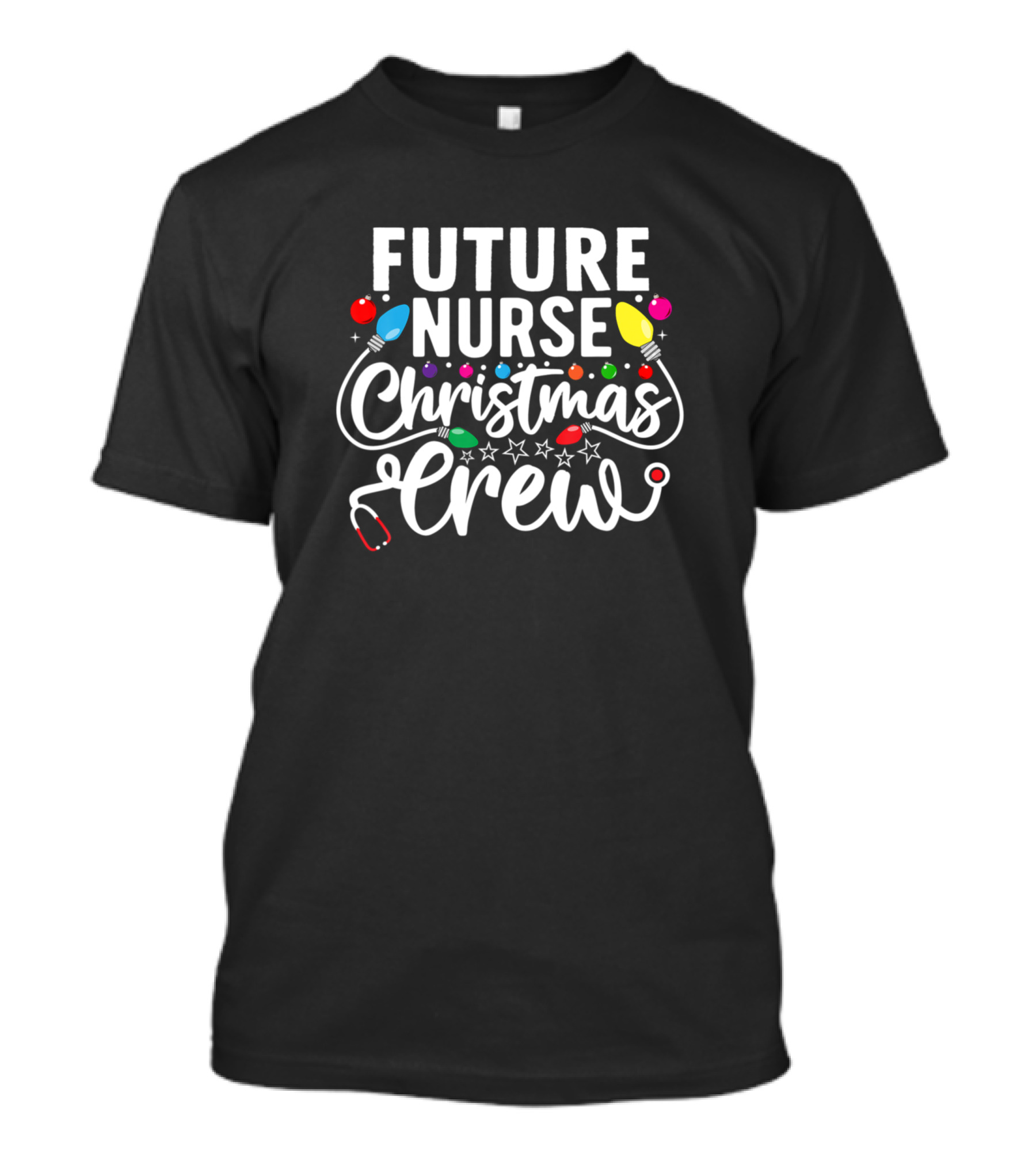 Future Nurse Christmas Crew Nursing Student Rn Squ T-Shirt