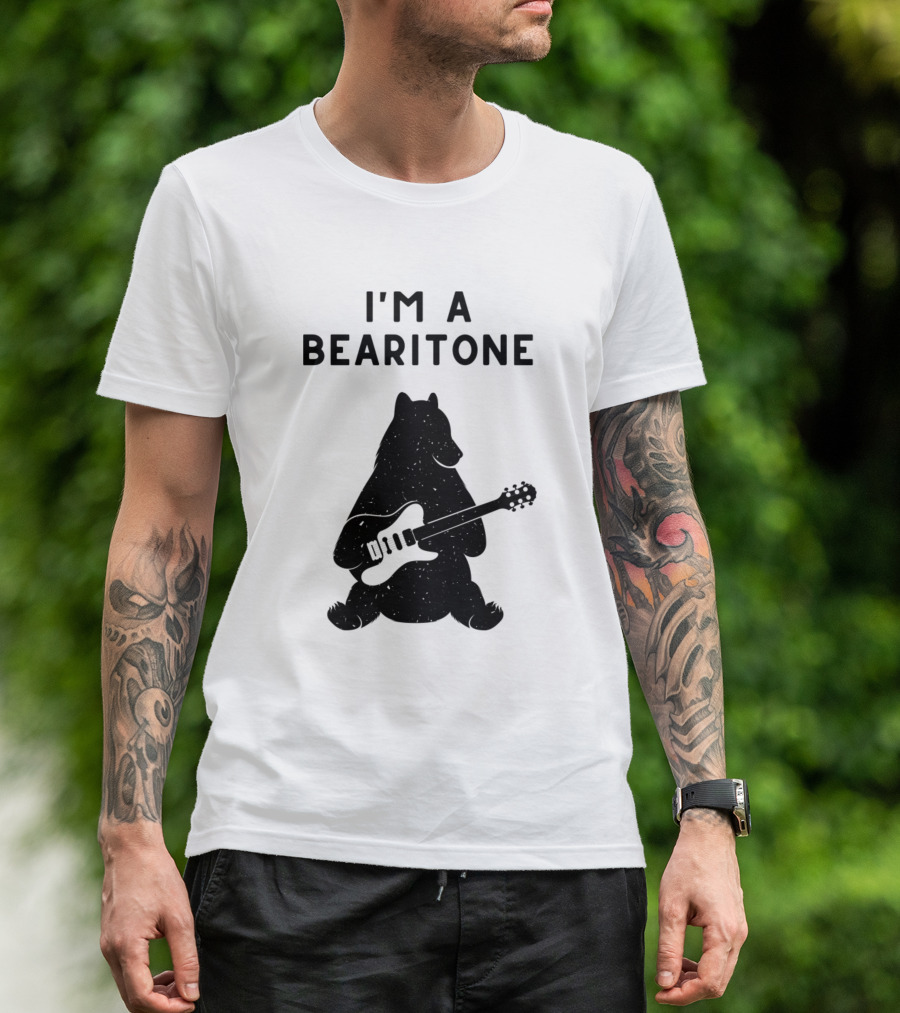 I'M A BEARITONE Bear Playing Electric Guitar T-Shirt