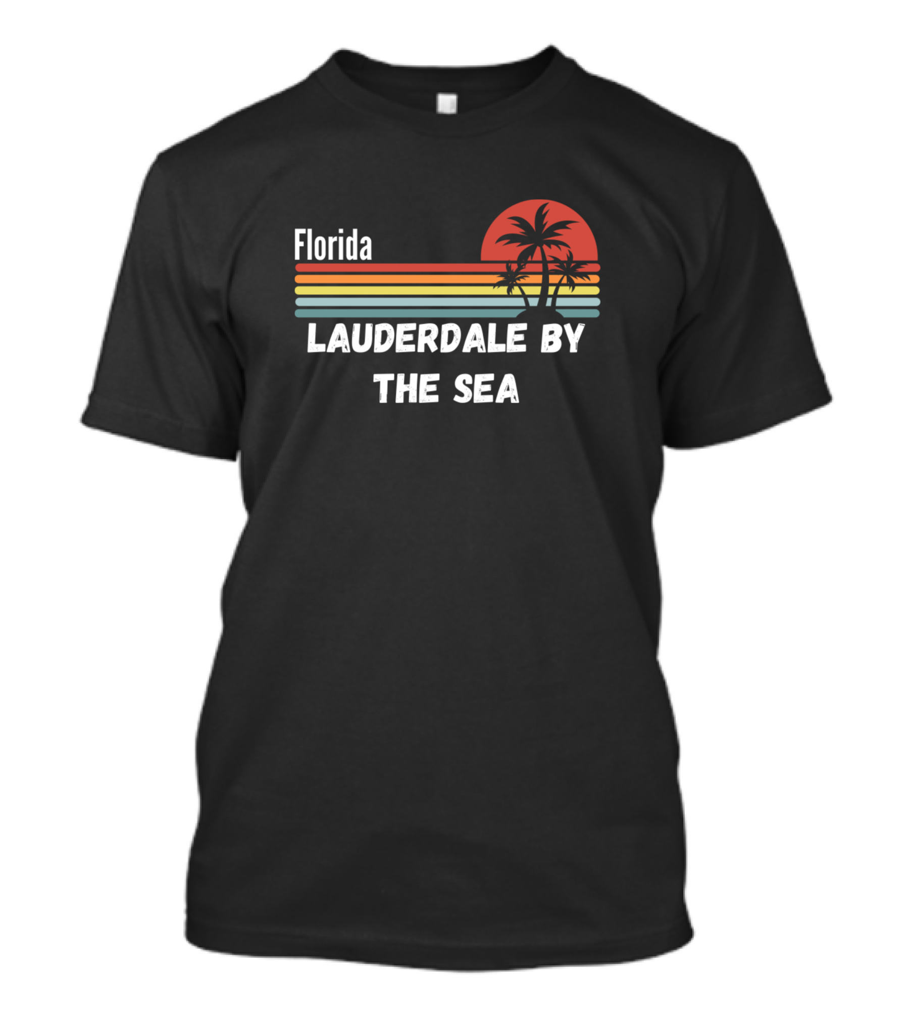 Florida Lauderdale By The Sea Sunset Palms T-Shirt