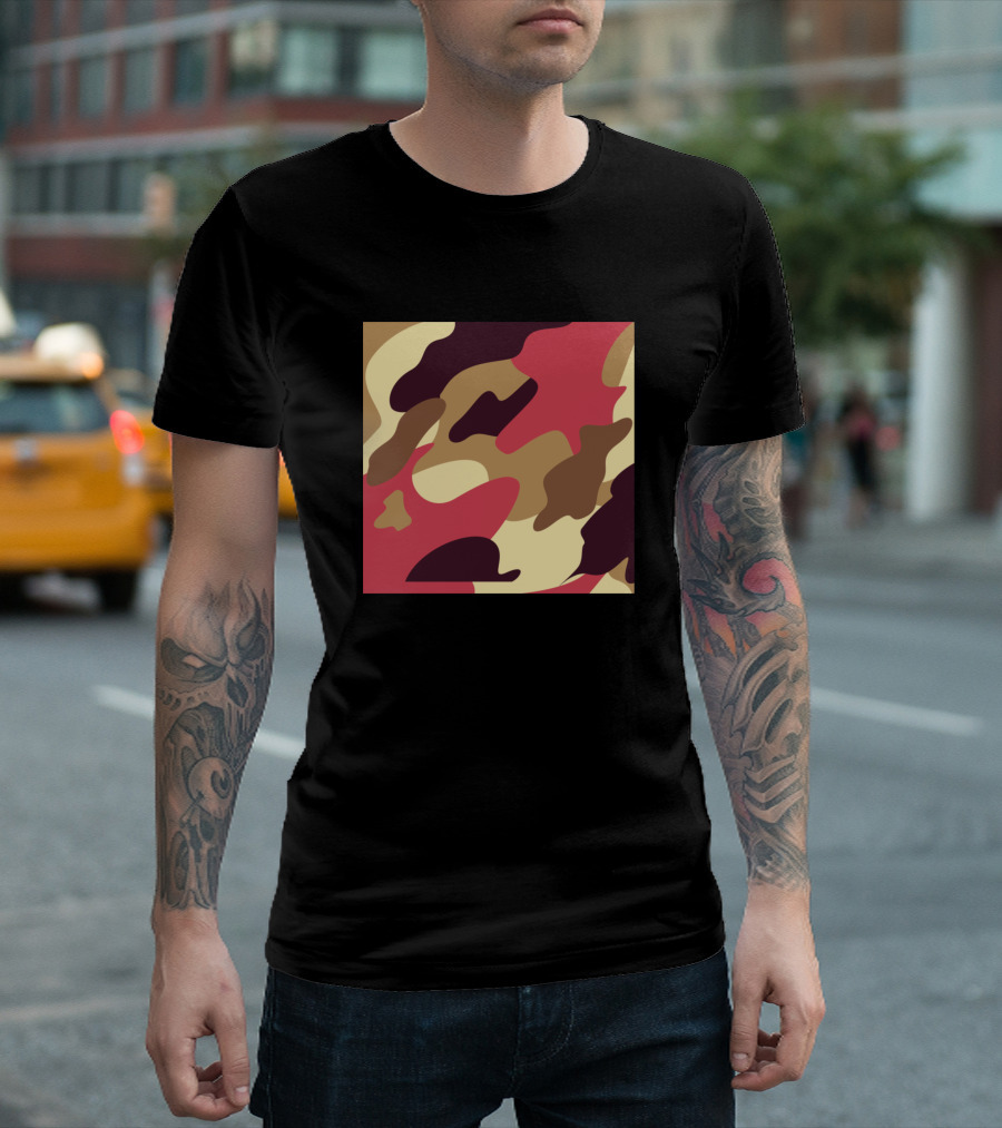 Raspberry Chocolate Camouflage T-Shirt