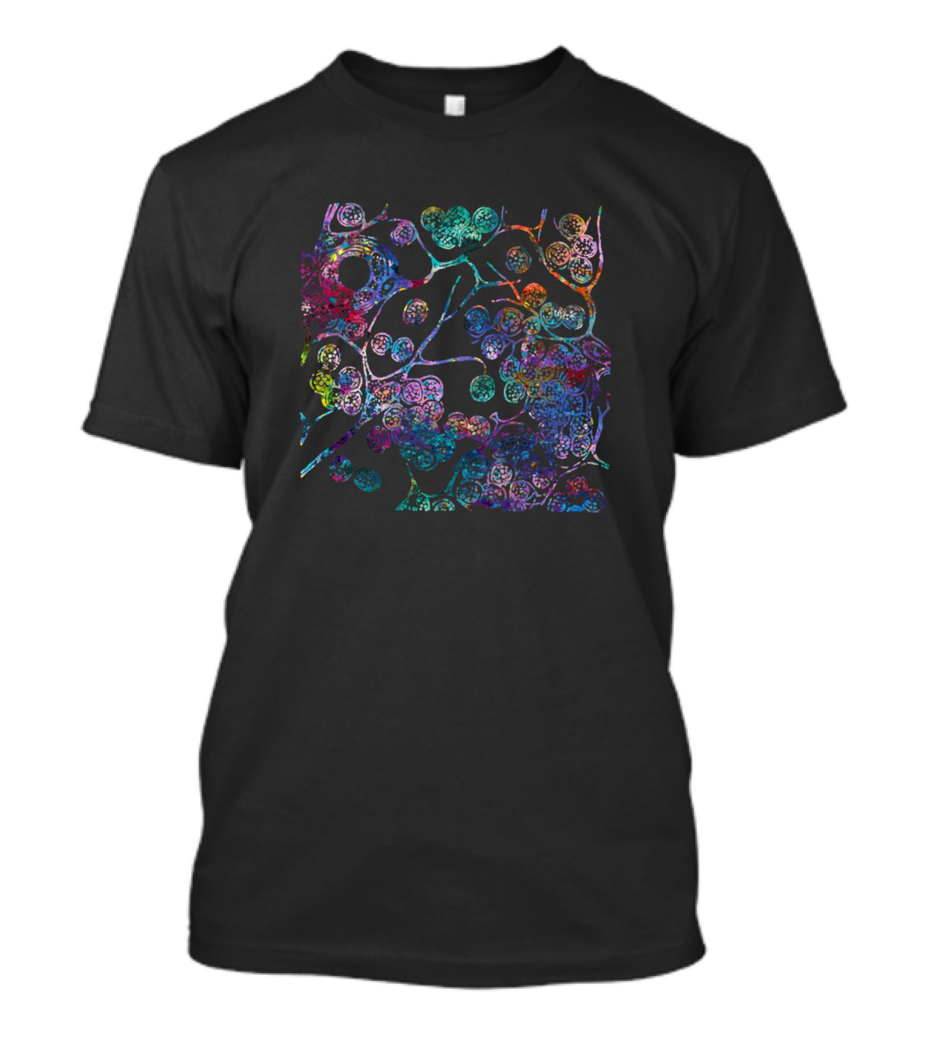 Cells Of Lymphatic Gland Histology Colorful Microscopic T-Shirt