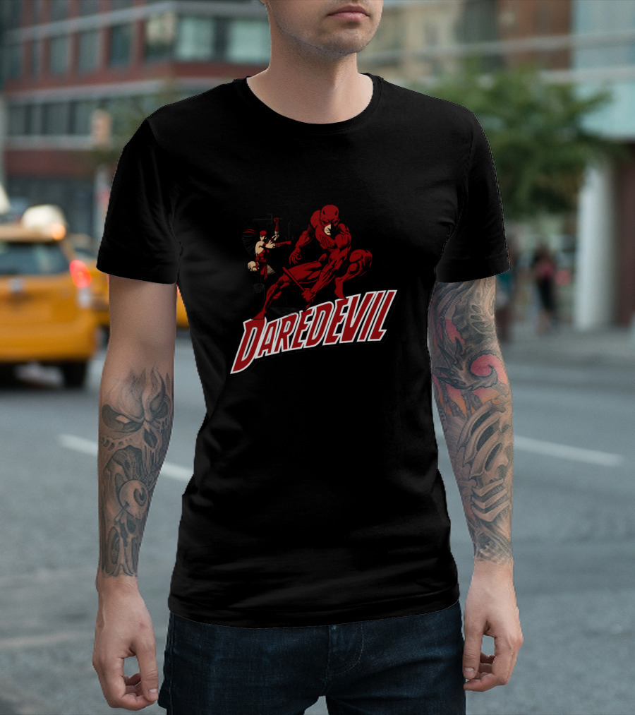 Daredevil and Friends Action Scene T-Shirt