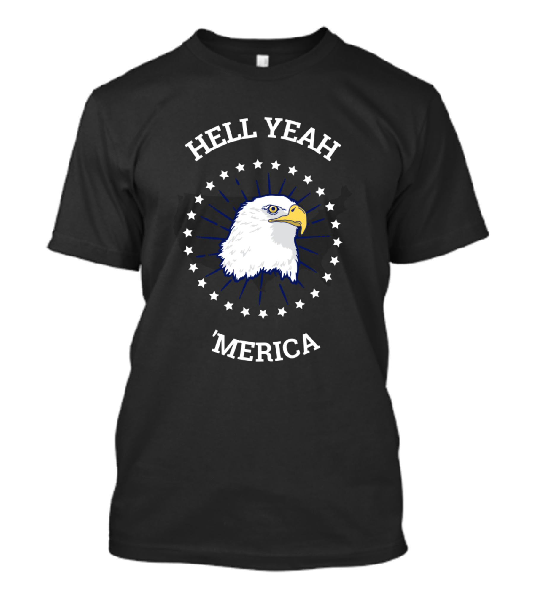 HELL YEAH 'MERICA EAGLE STARS T-Shirt