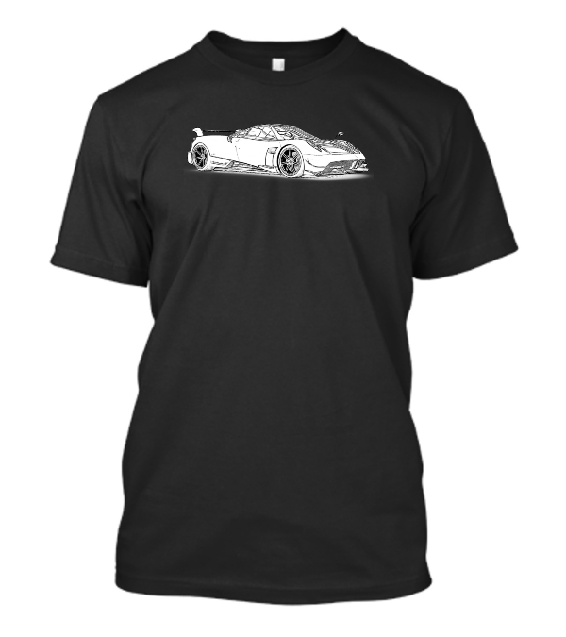 Huayra Supercar Wireframe Racing Display T-Shirt