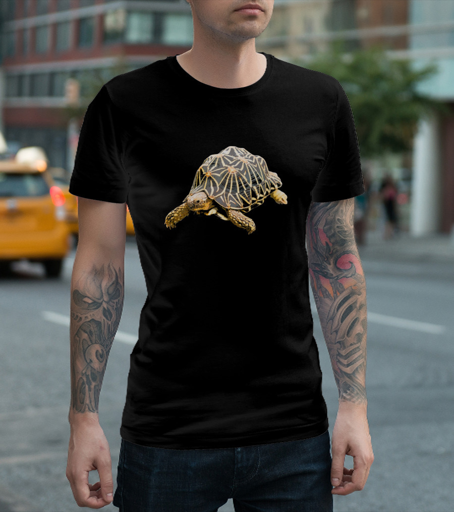 Indian Star Tortoise Radiant Shell Artistry T-Shirt