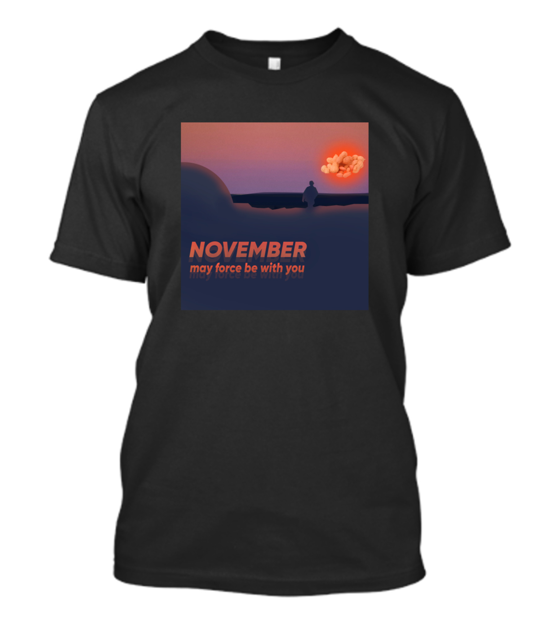 NOVEMBER May Force Be With You Sunset Explosion T-Shirt