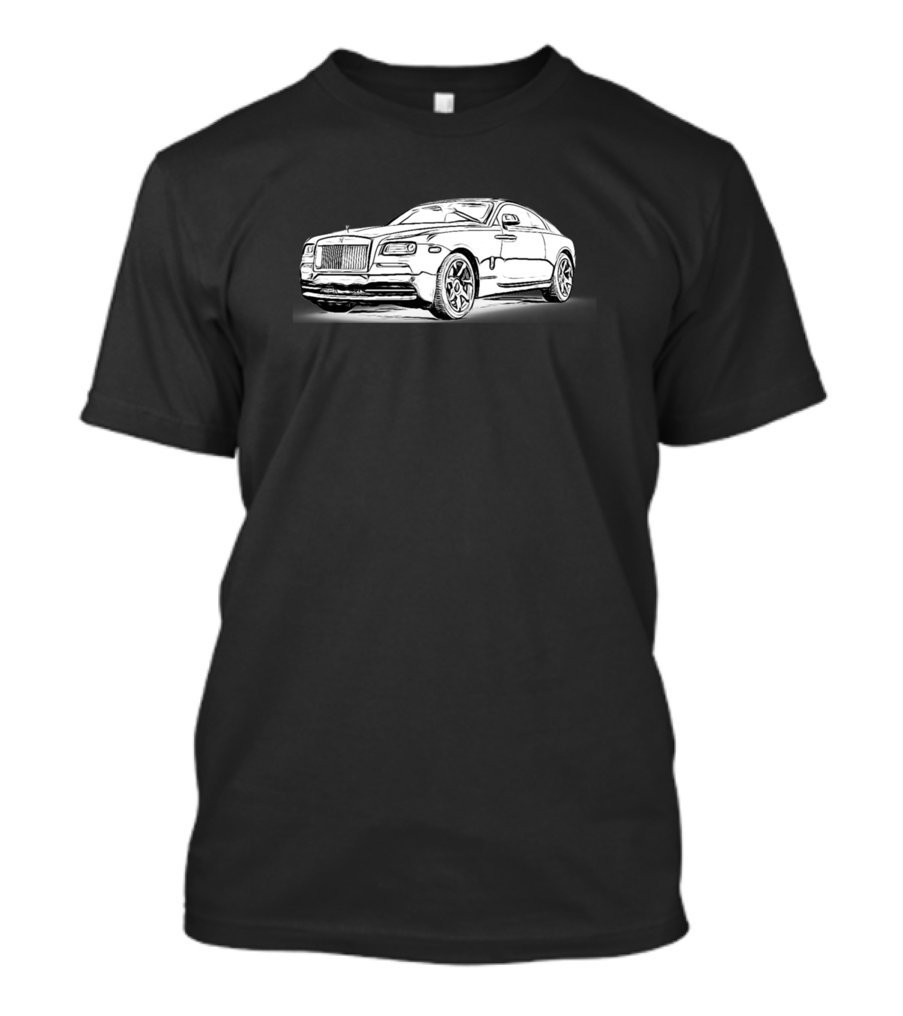 Rr Wraith Wireframe Car T-Shirt