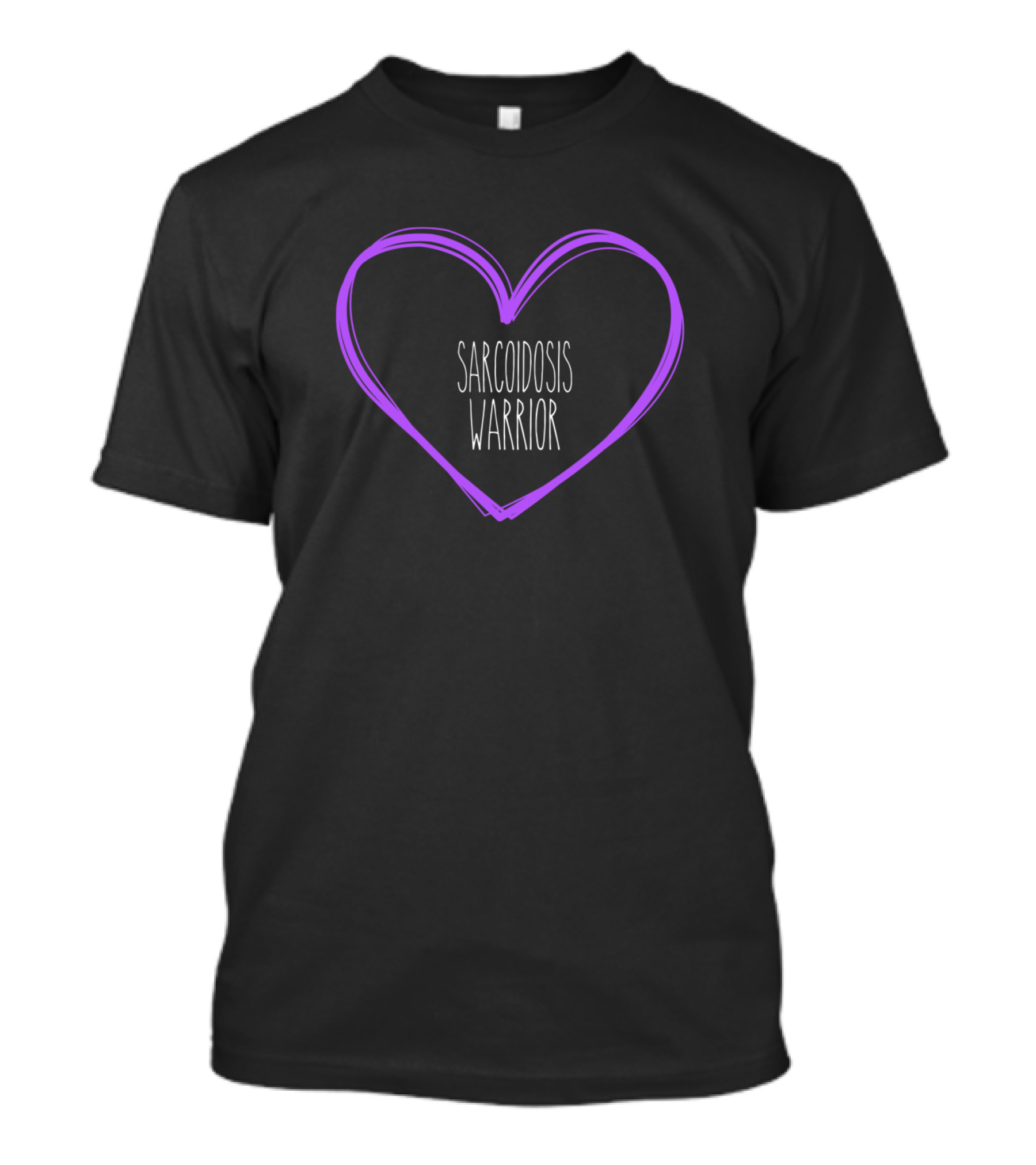 Sarcoidosis Warrior Purple Heart Awareness T-Shirt