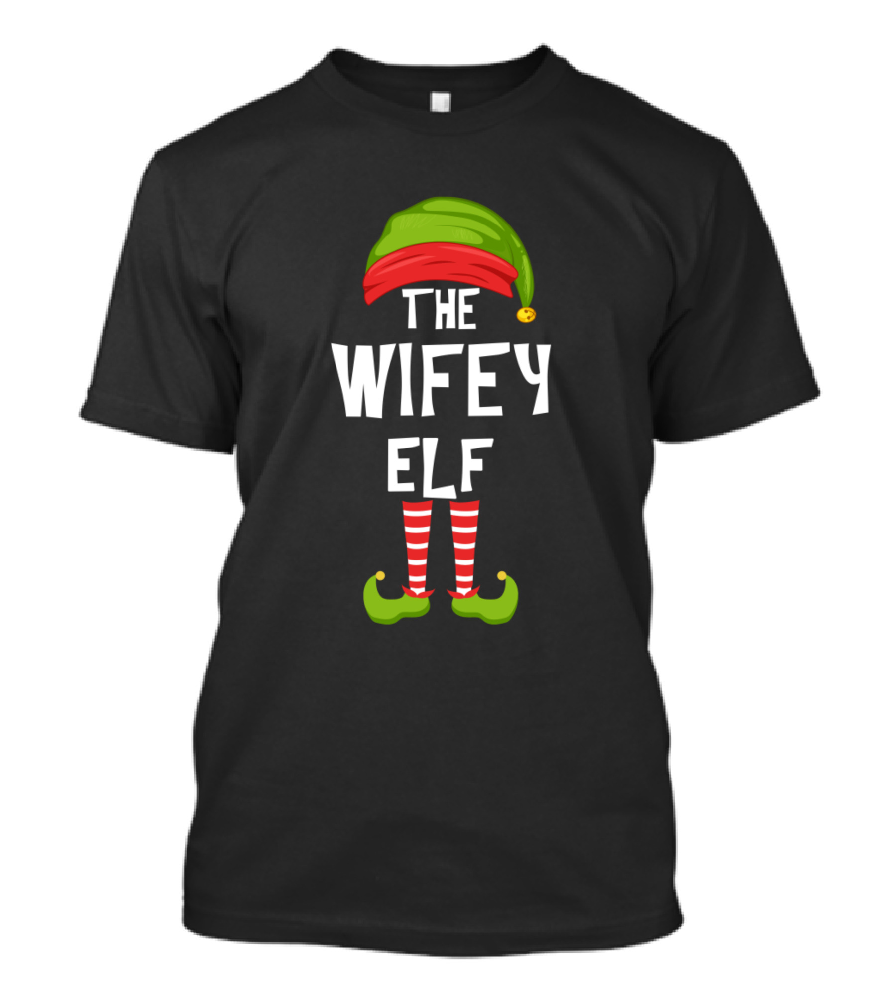 The Wifey Elf Christmas Party Matching Family T-Shirt