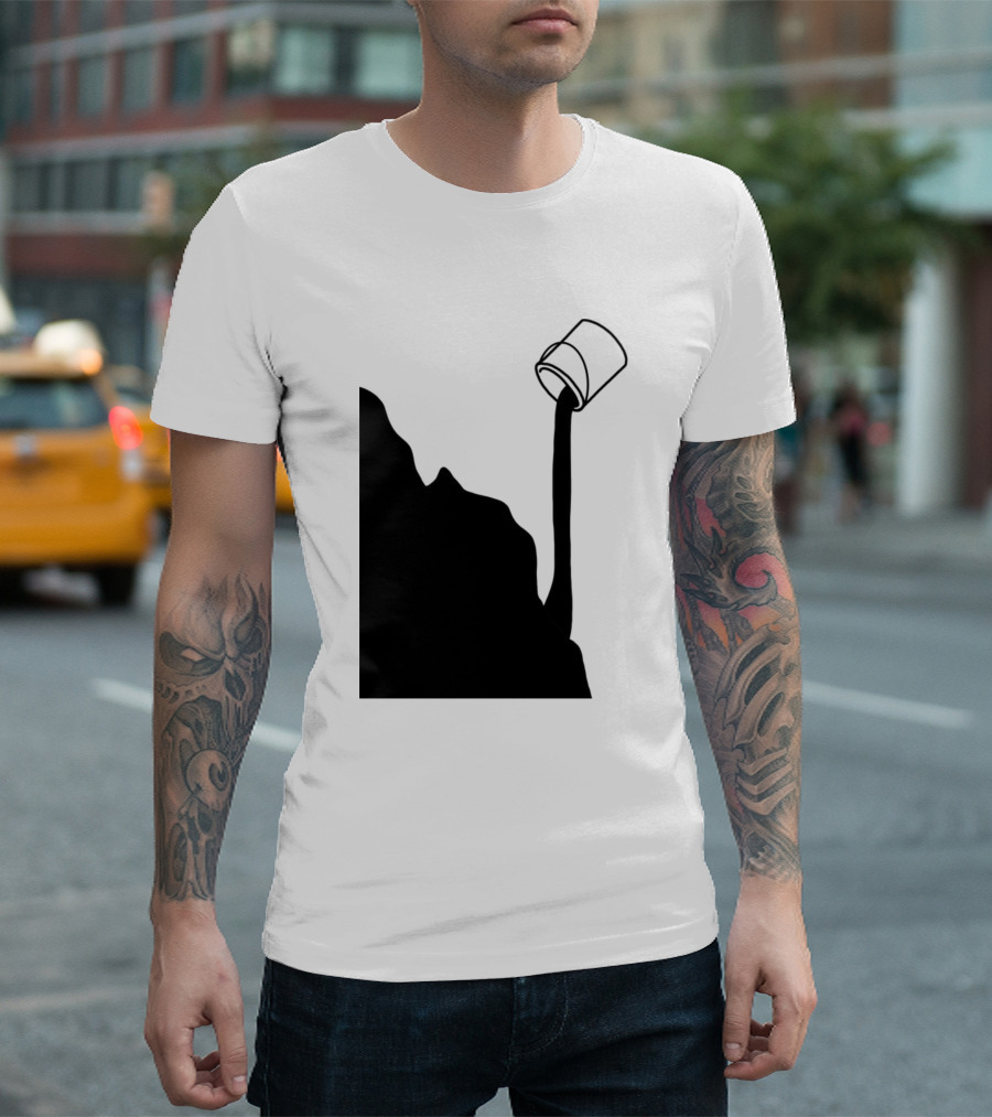 Cool Effect Paint Seal Pouring Nature T-Shirt