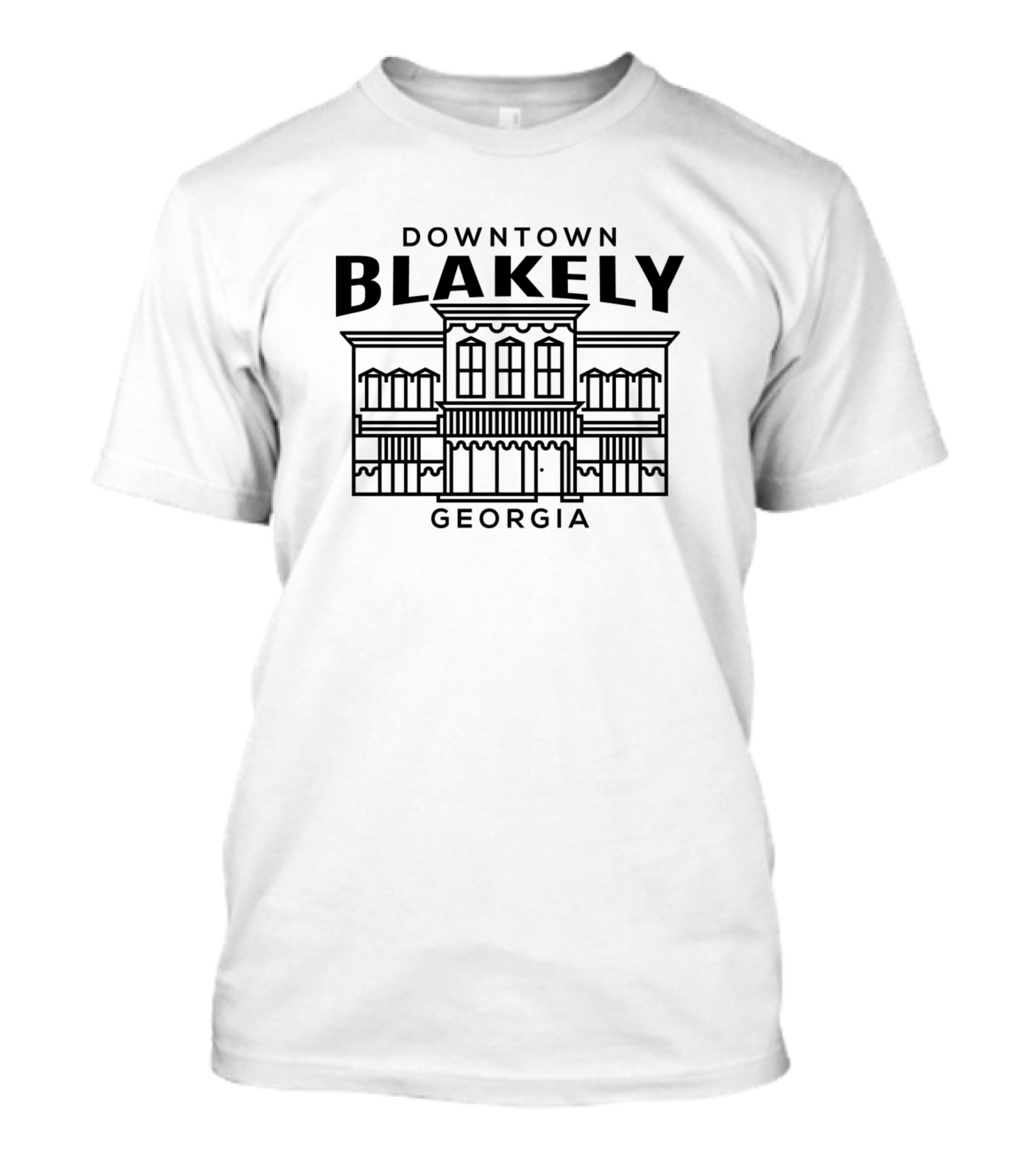 Downtown Blakely Georgia Historic Building T-Shirt
