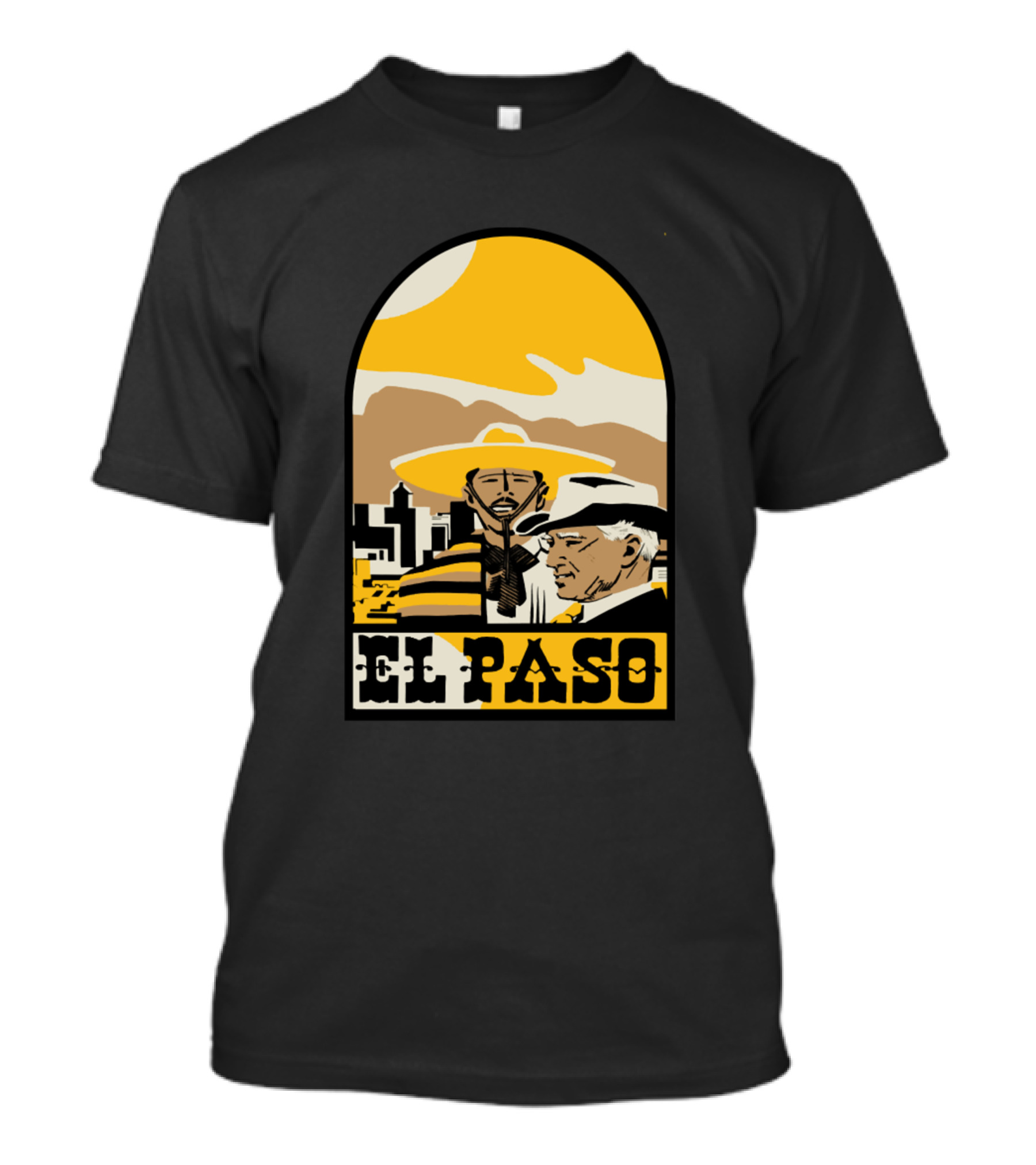 El Paso Cityscape With Cowboy T-Shirt