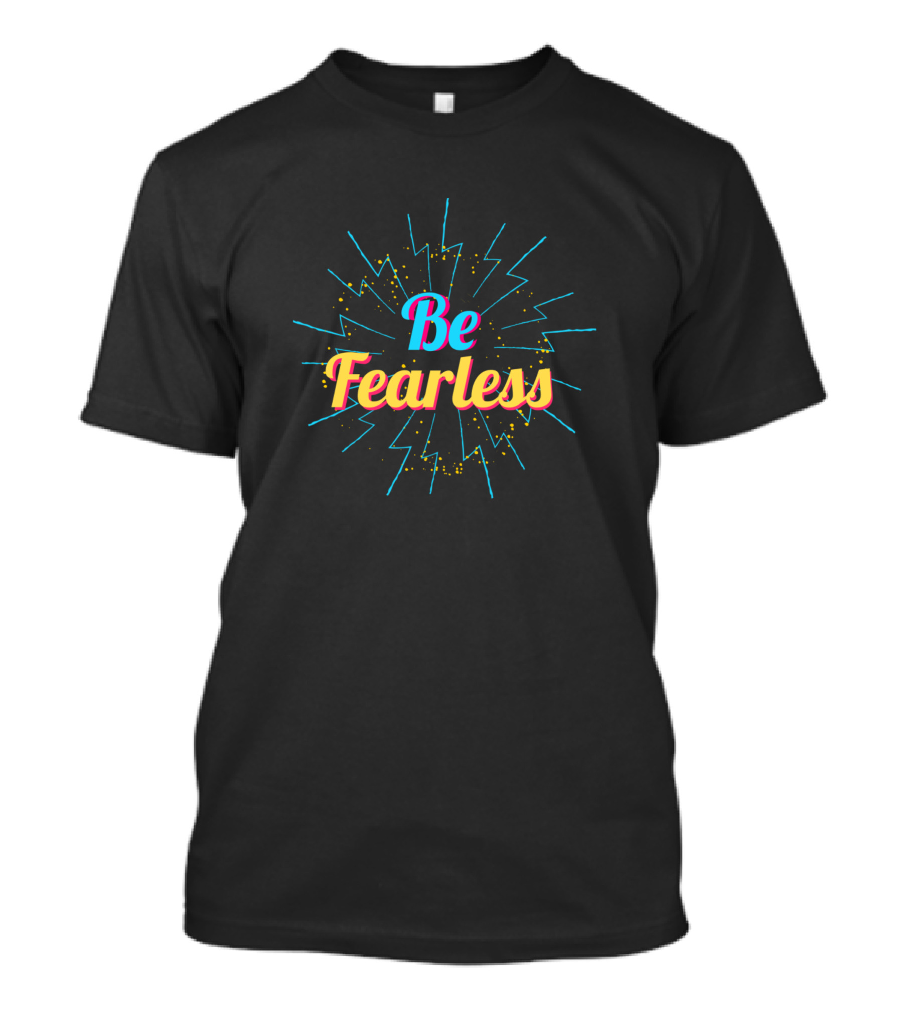 Be Fearless Neon Lightning Burst T-Shirt