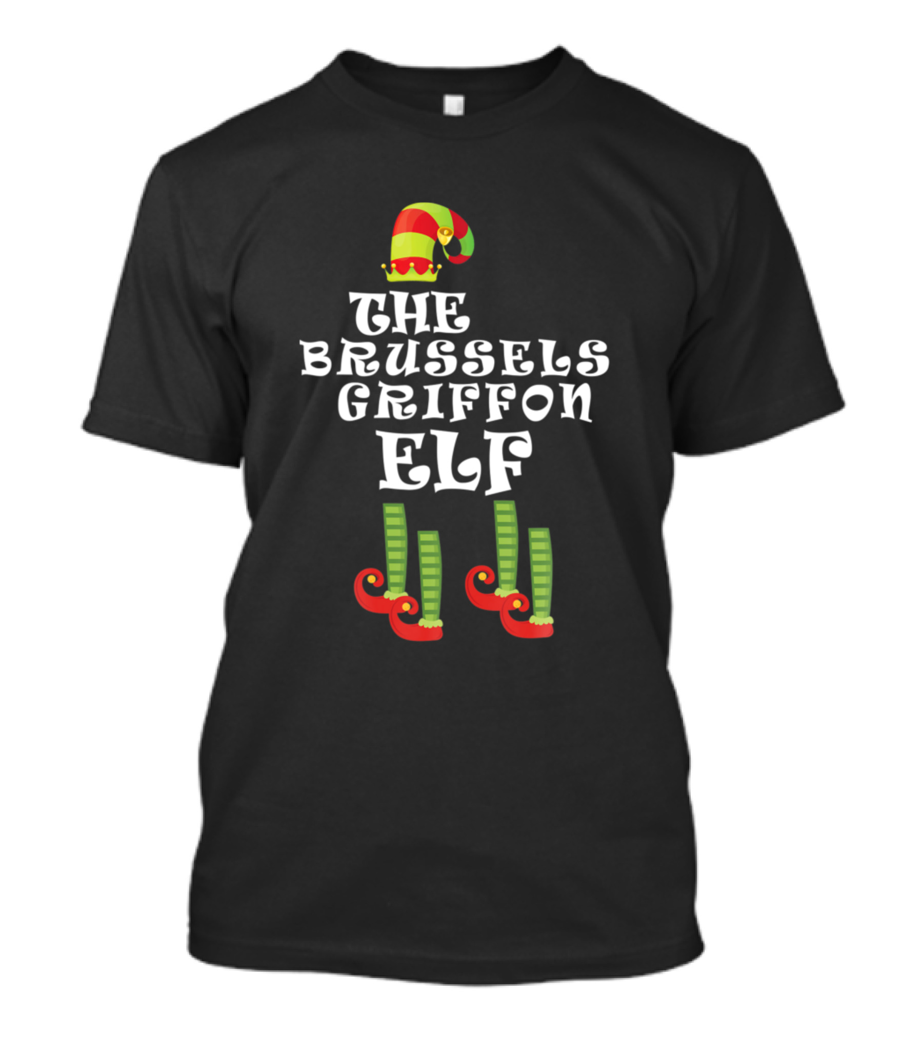The Brussels Griffon Elf Christmas Who T-Shirt