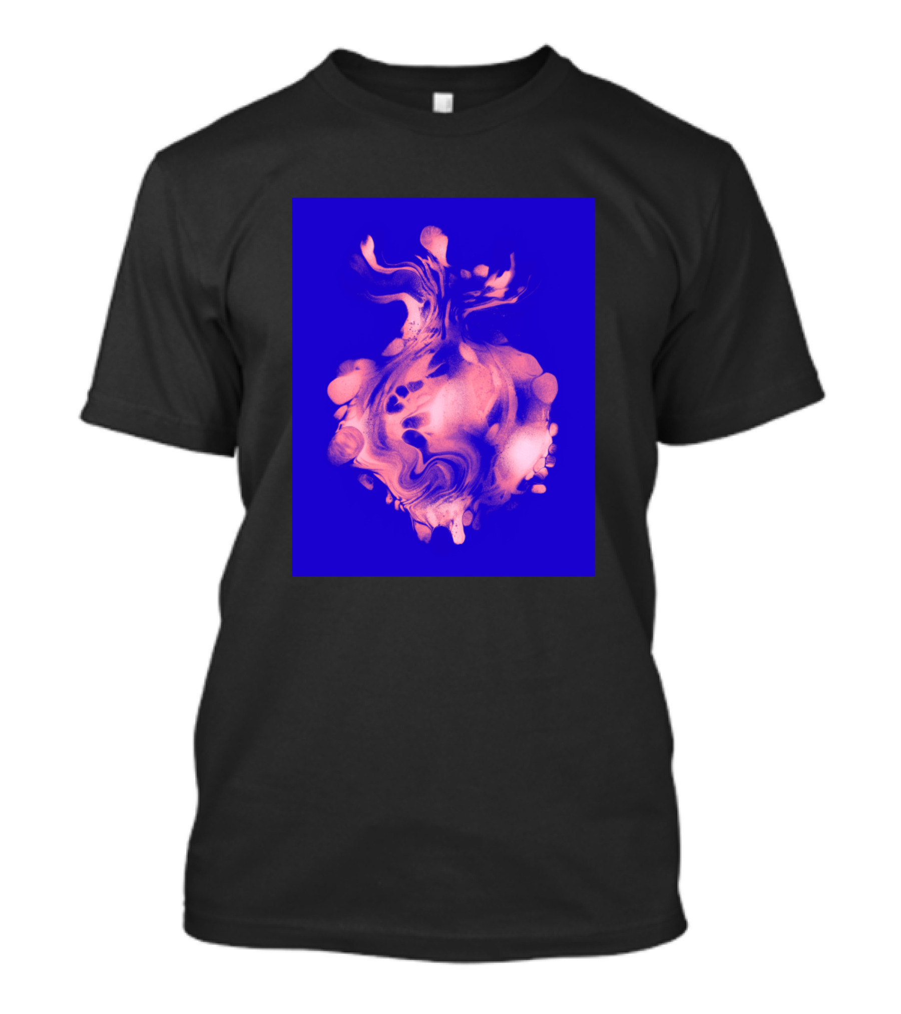Dancing Embers Fiery Blue Flames T-Shirt
