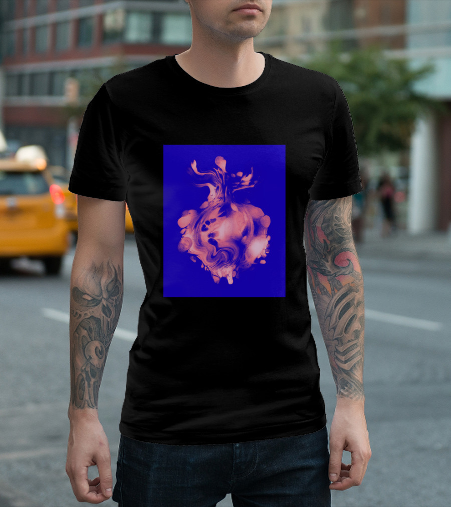 Dancing Embers Fiery Blue Flames T-Shirt