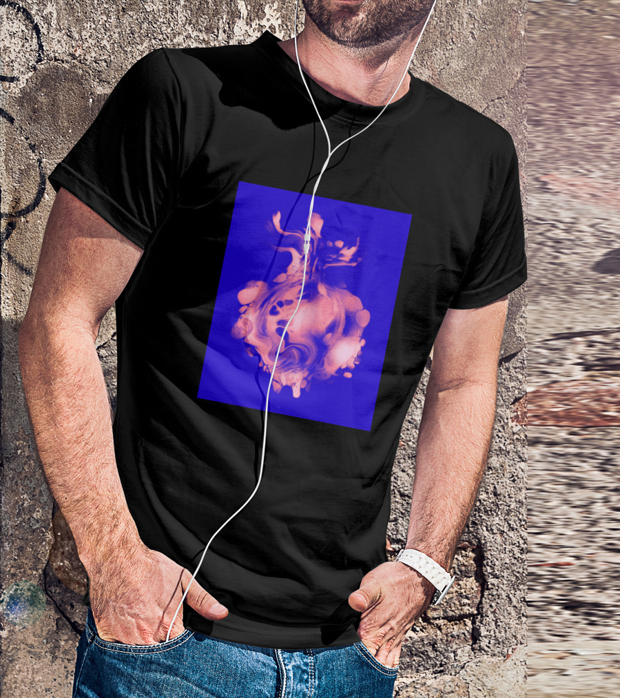 Dancing Embers Fiery Blue Flames T-Shirt