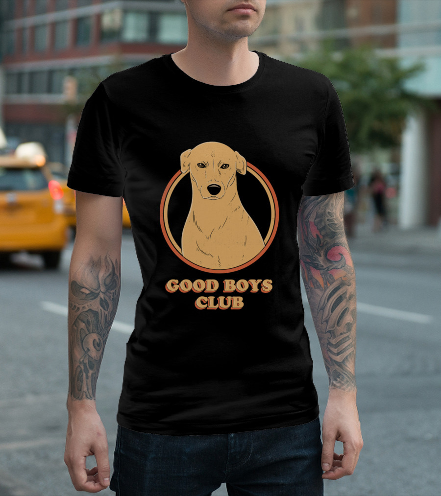 Good Boys Club Dog Retro Circle T-Shirt