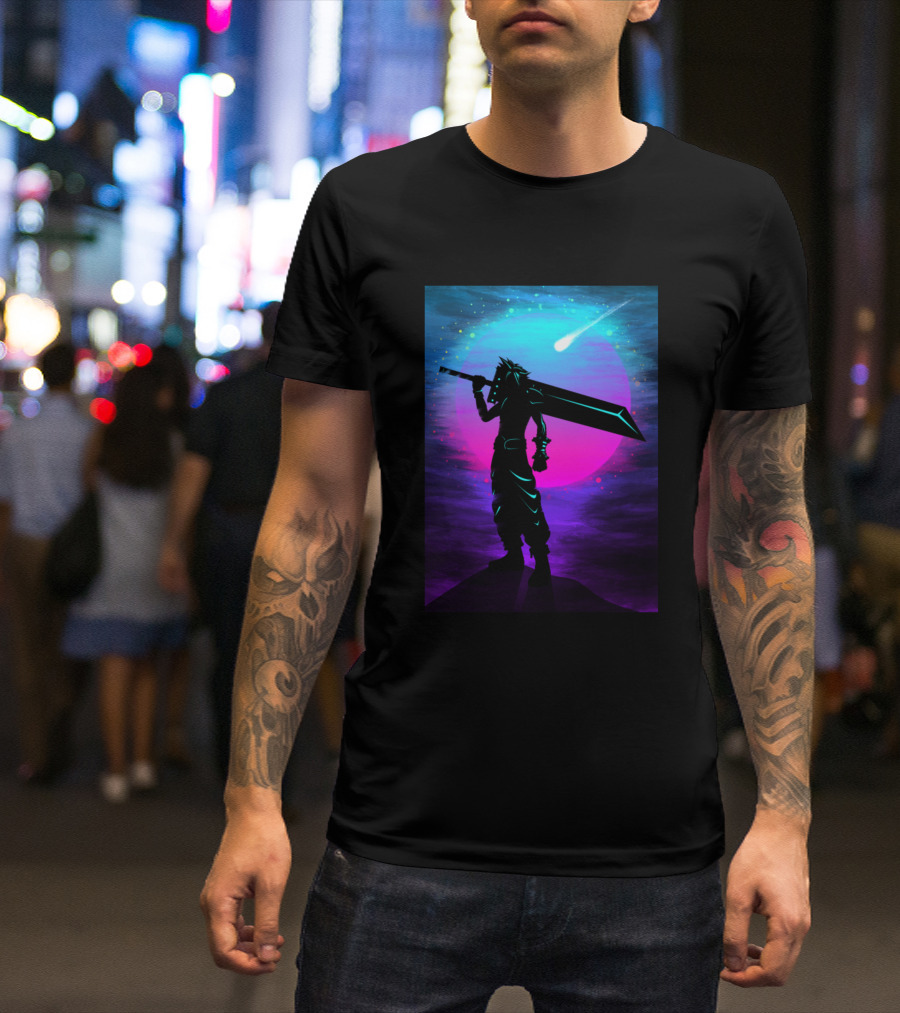 Final Fantasy Cloud Strife Meteor T-Shirt