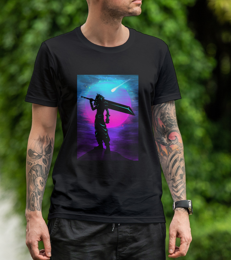 Final Fantasy Cloud Strife Meteor T-Shirt