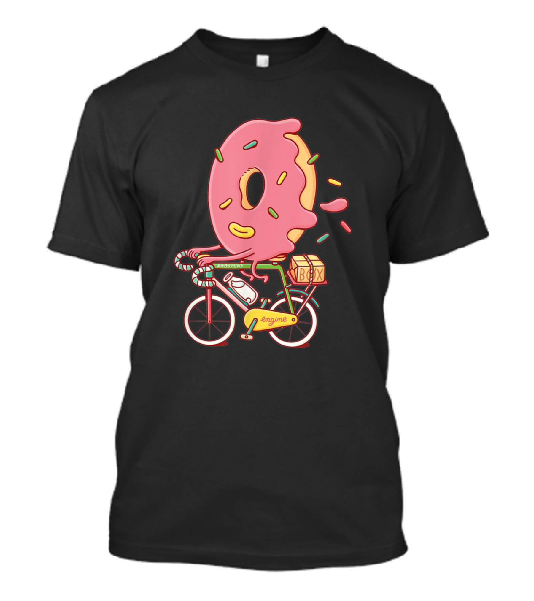 Enginie Donut Sprinkles On Box Bike T-Shirt