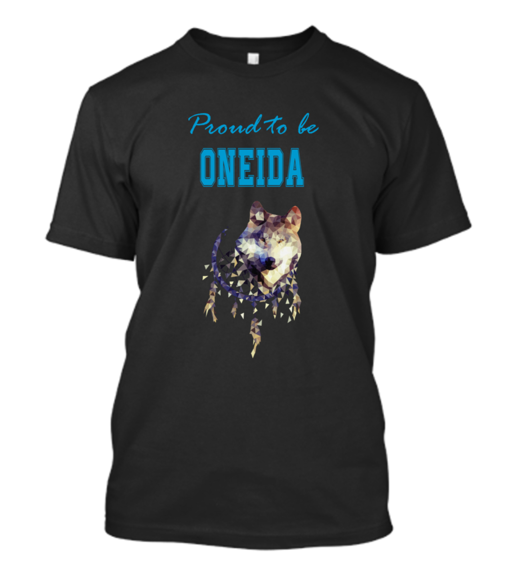 Proud To Be Oneida Wolf Face T-Shirt