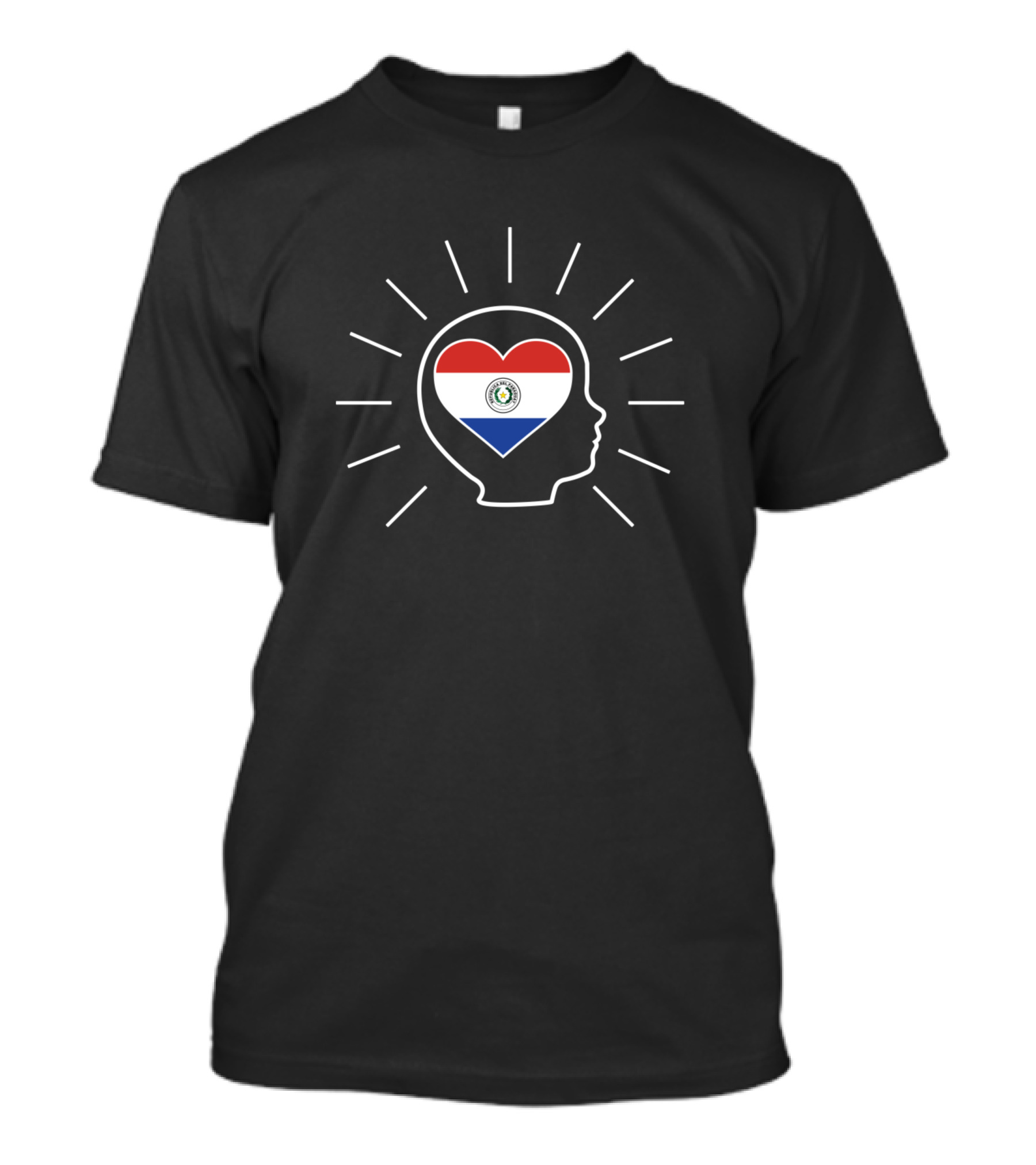 Paraguay Flag Heart In Child's Head T-Shirt