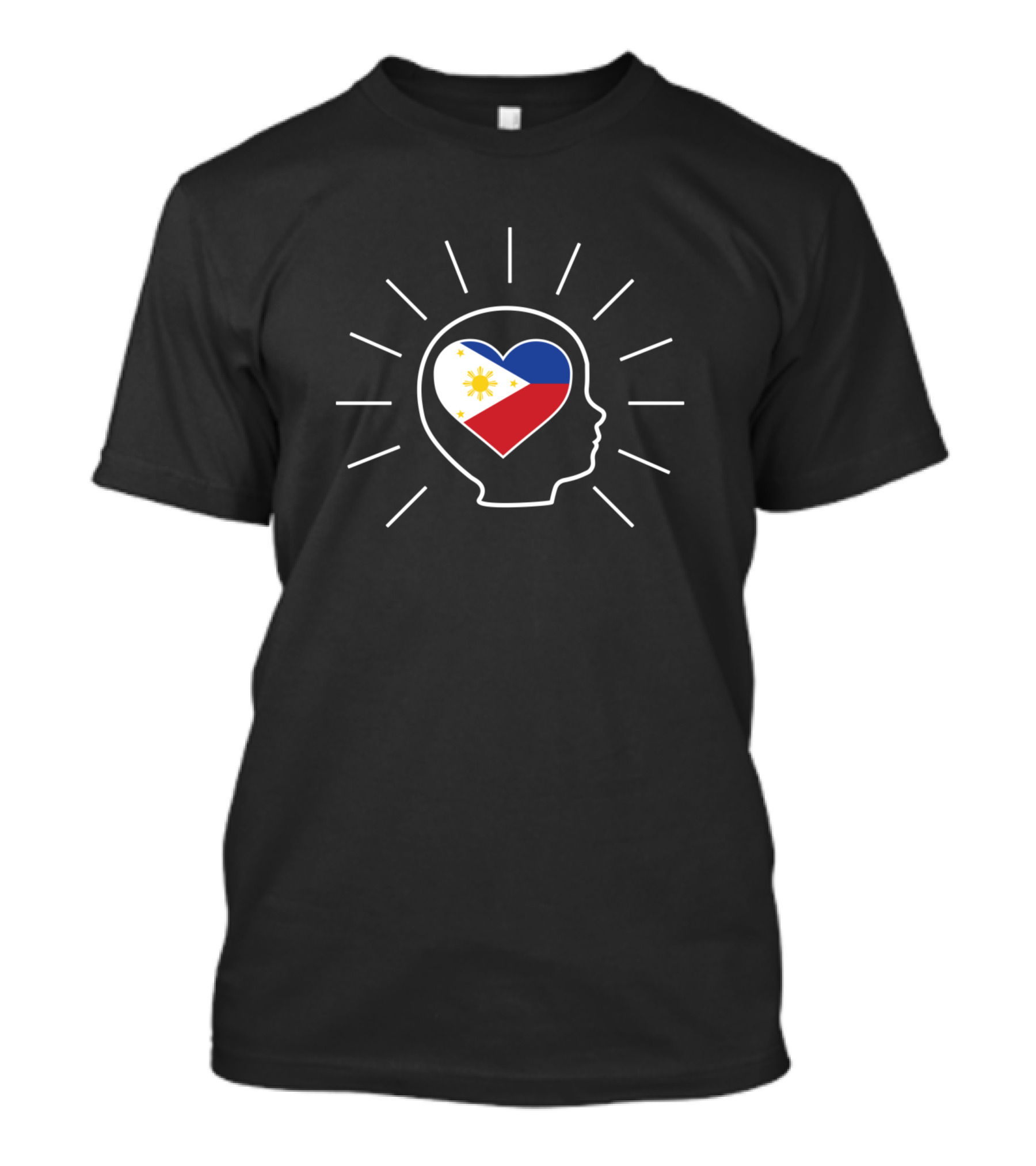 Philippines Children Heart Flag In Mindful T-Shirt