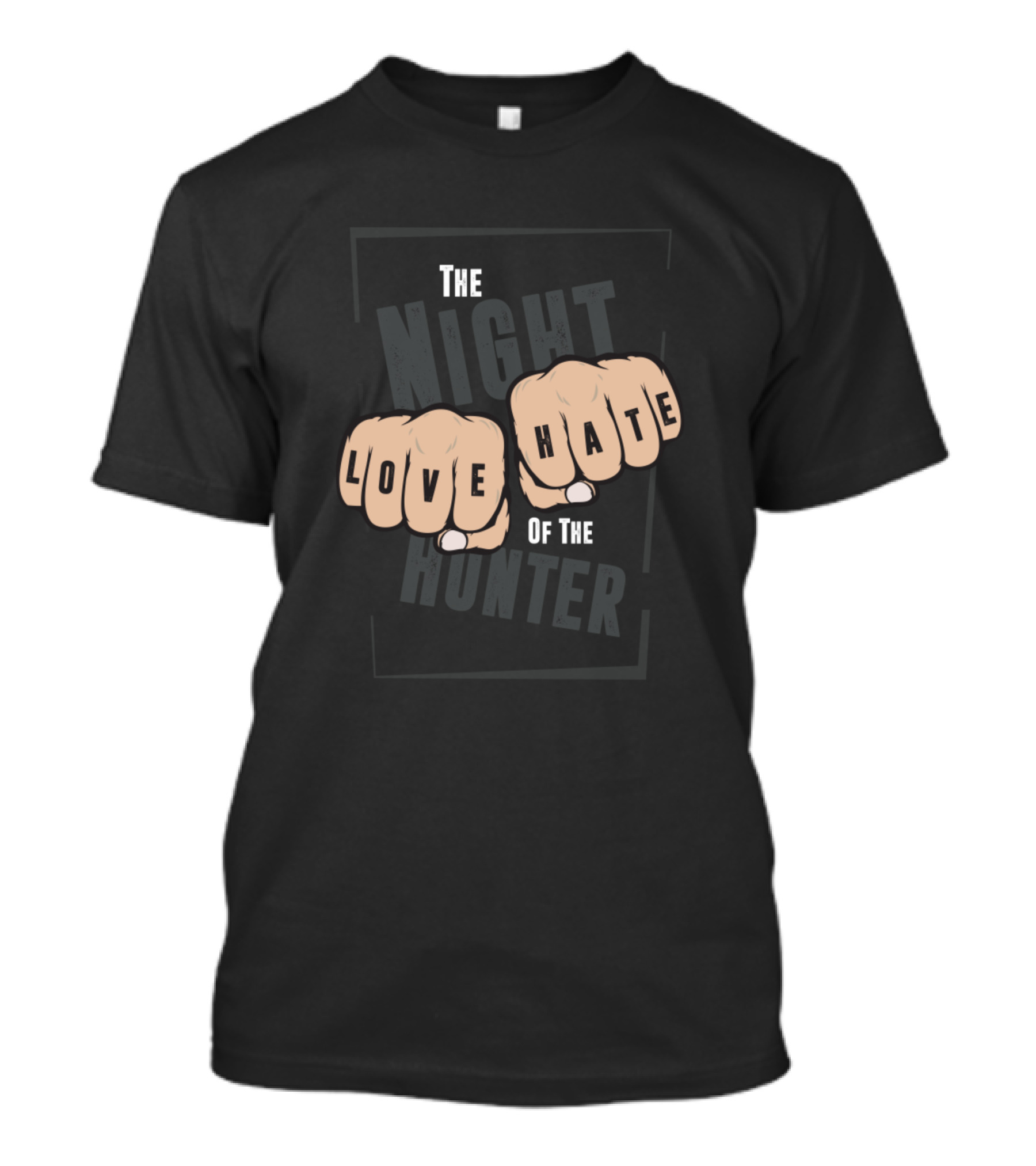 The Night Of The Hunter Love Hate Fists T-Shirt