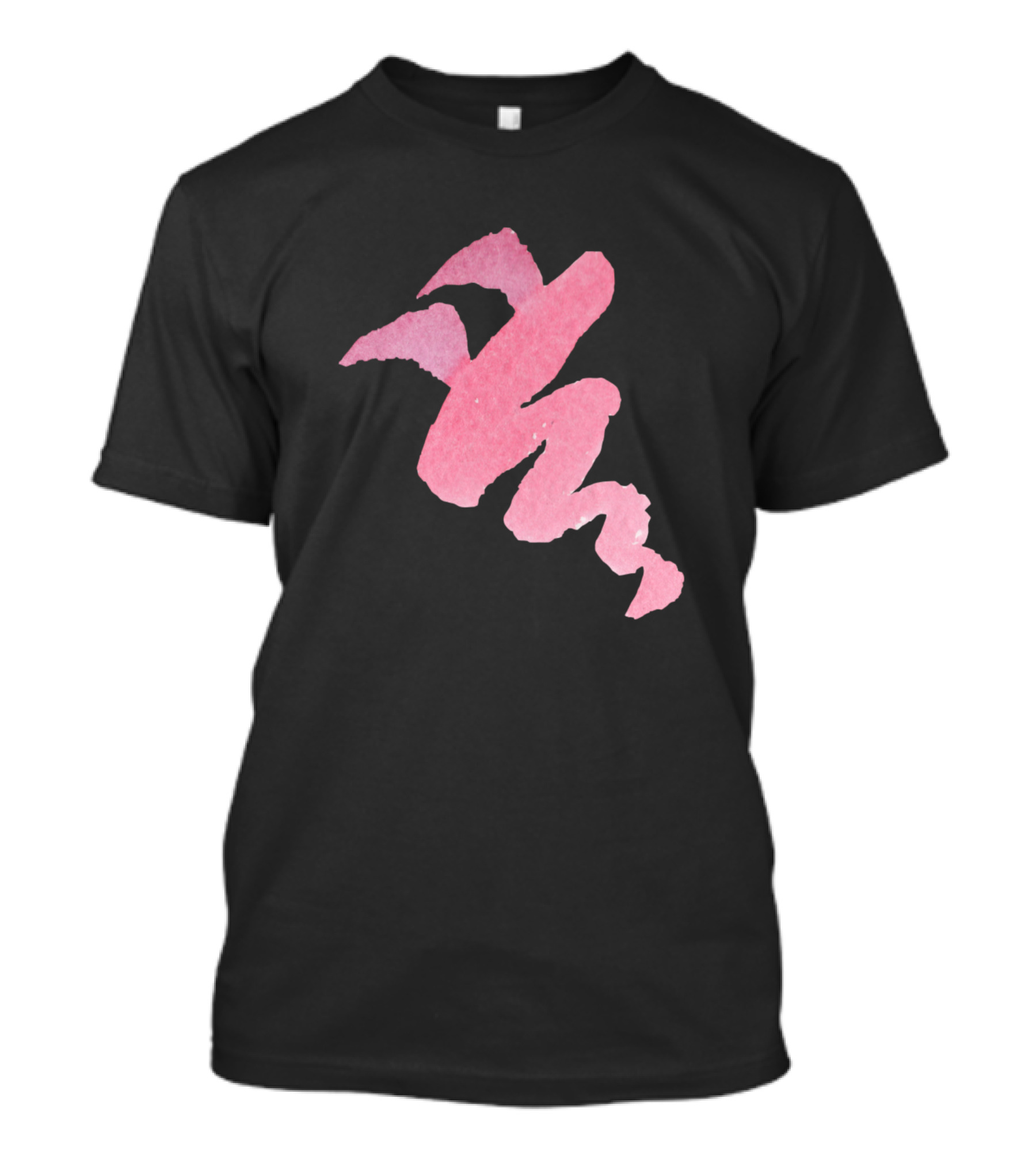 Watercolor Pink Brushstroke Abstract T-Shirt