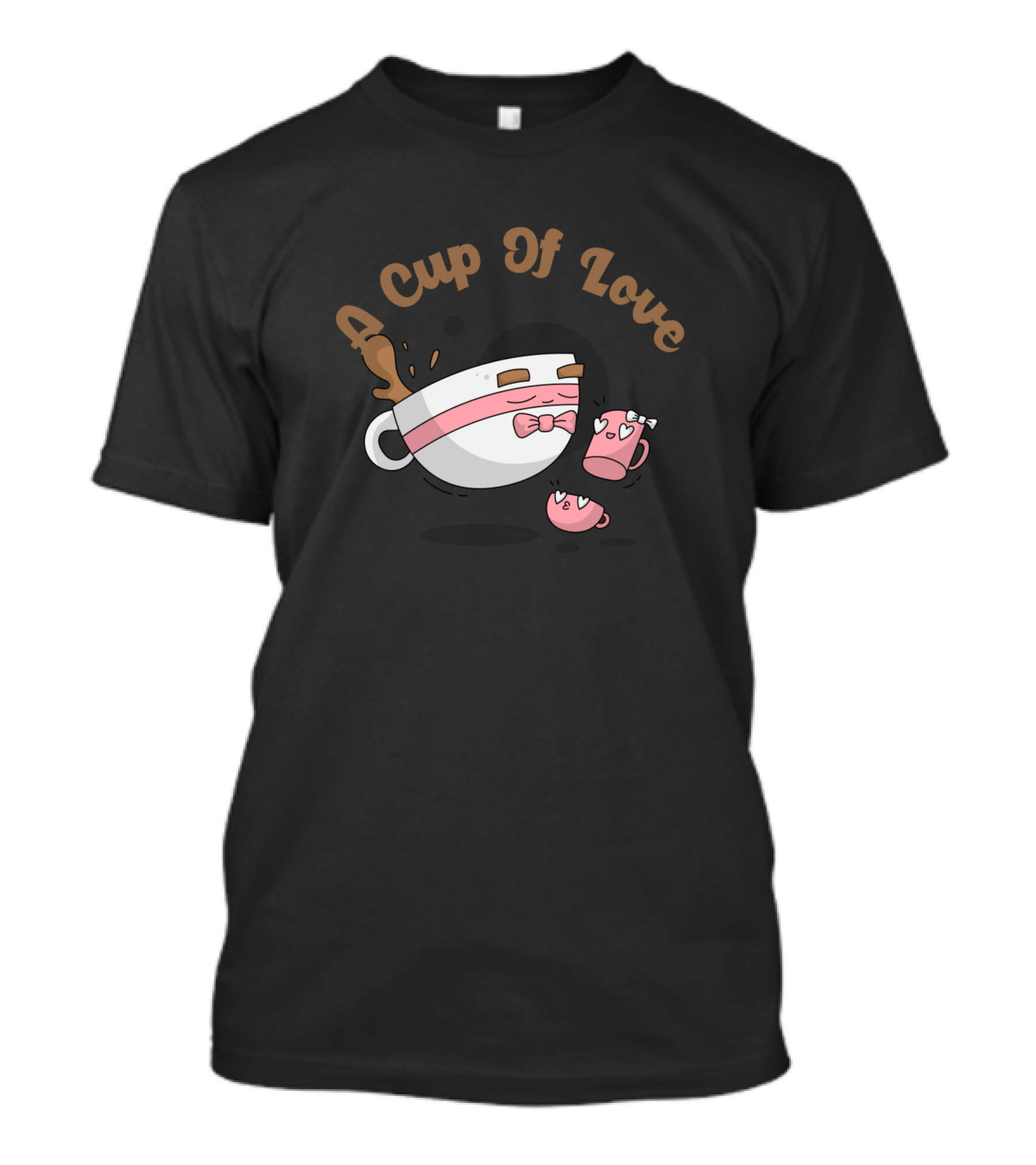 A Cup Of Love Cute Coffee Family T-Shirt